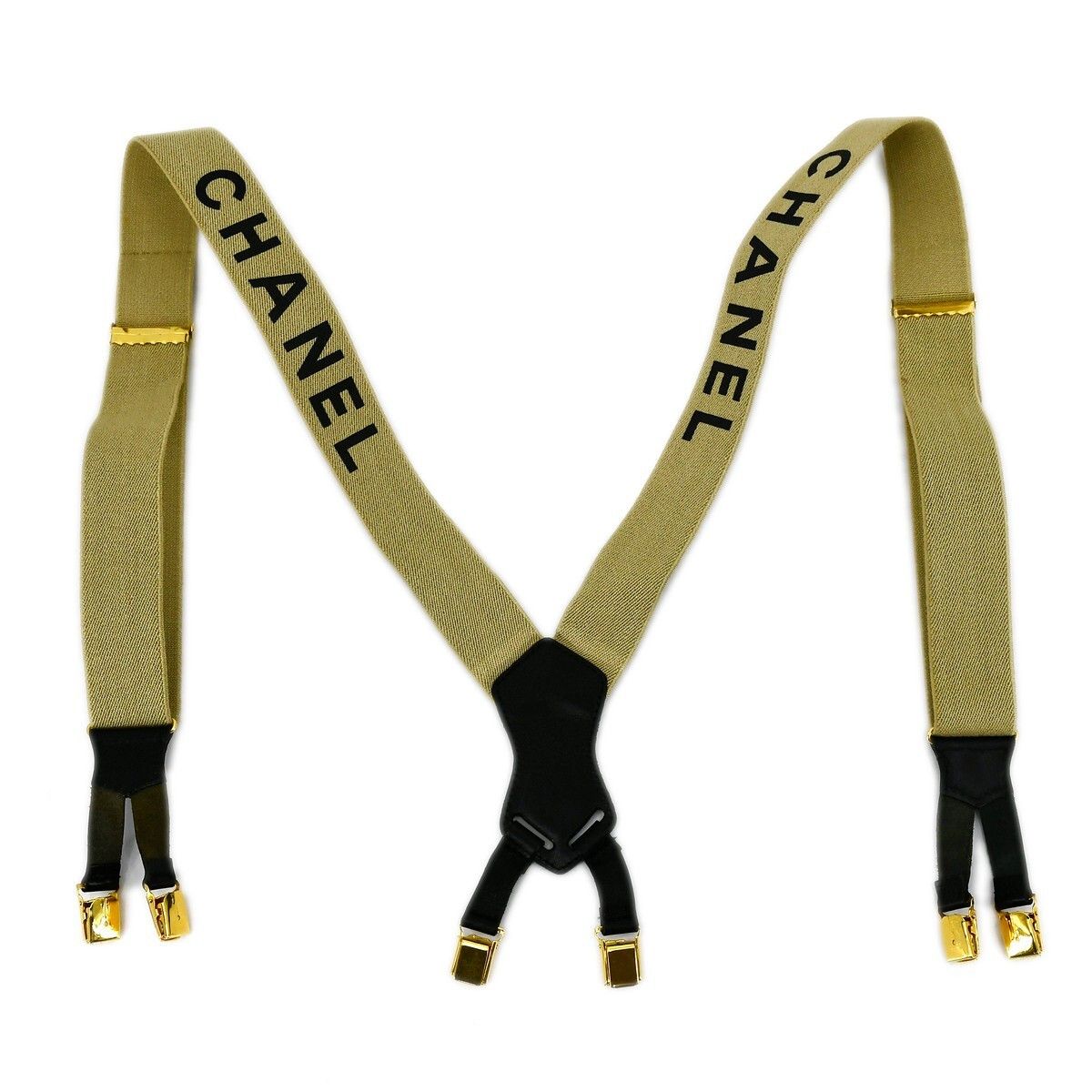 Chanel Chanel Logo Suspenders Canvas Size ONE SIZE - 1 Thumbnail