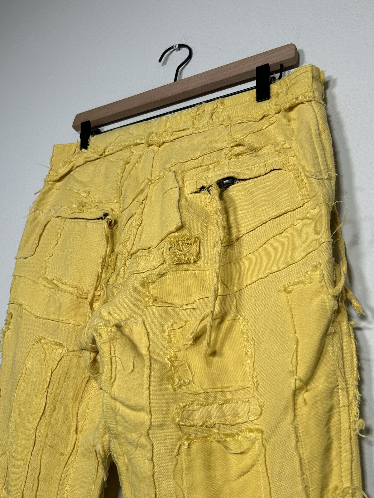 Haider Ackermann Patchwork linen silk Cropped pants Size US 32 / EU 48 - 5 Thumbnail