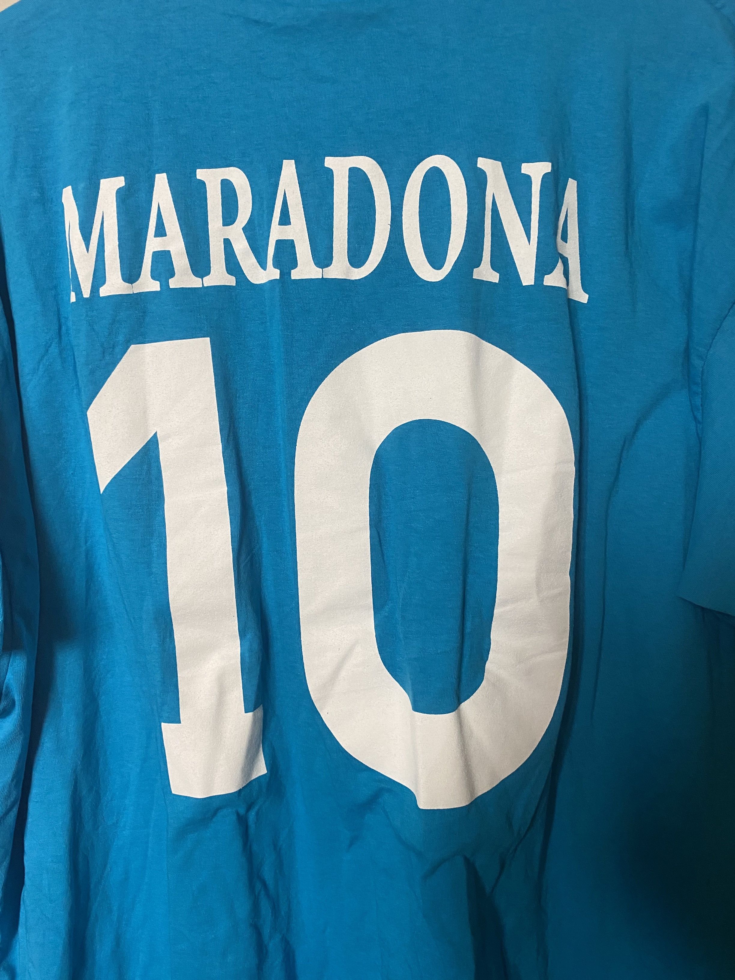 Fruit Of The Loom Vintage SSC NAPOLI #0 MARADONA cotton - XXL - UNIQUE Size US XXL / EU 58 / 5 - 4 Thumbnail