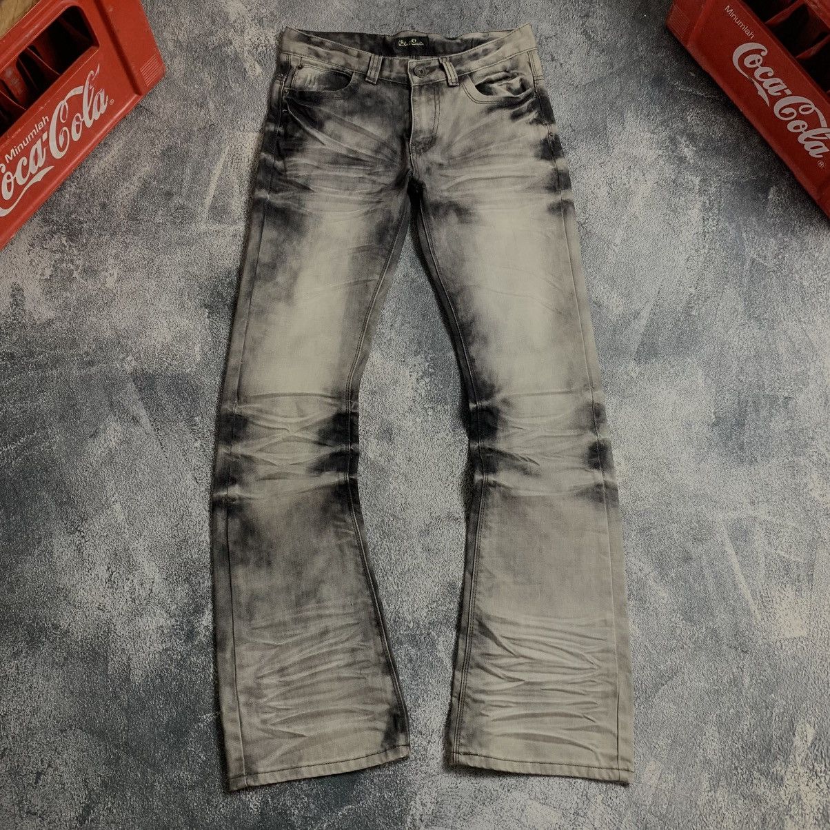 Japanese Brand Black Crown Contras Distressed Fade But Cut Jeans Size US 28 / EU 44 - 3 Thumbnail