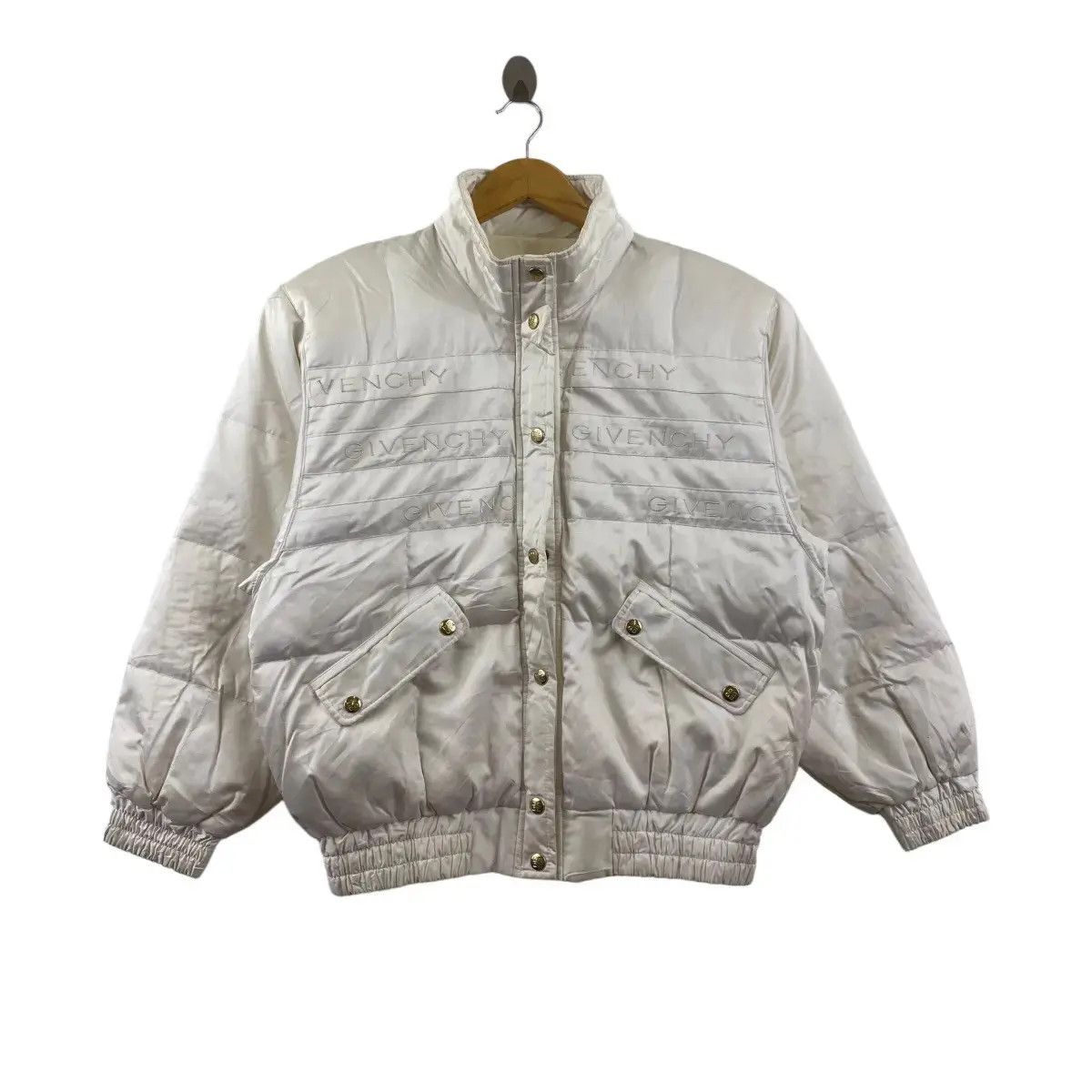 Givenchy Vintage 90’ GIVENCHY PARIS PLAY Monogram Bomber Jacket Size L / US 10 / IT 46 - 1 Thumbnail
