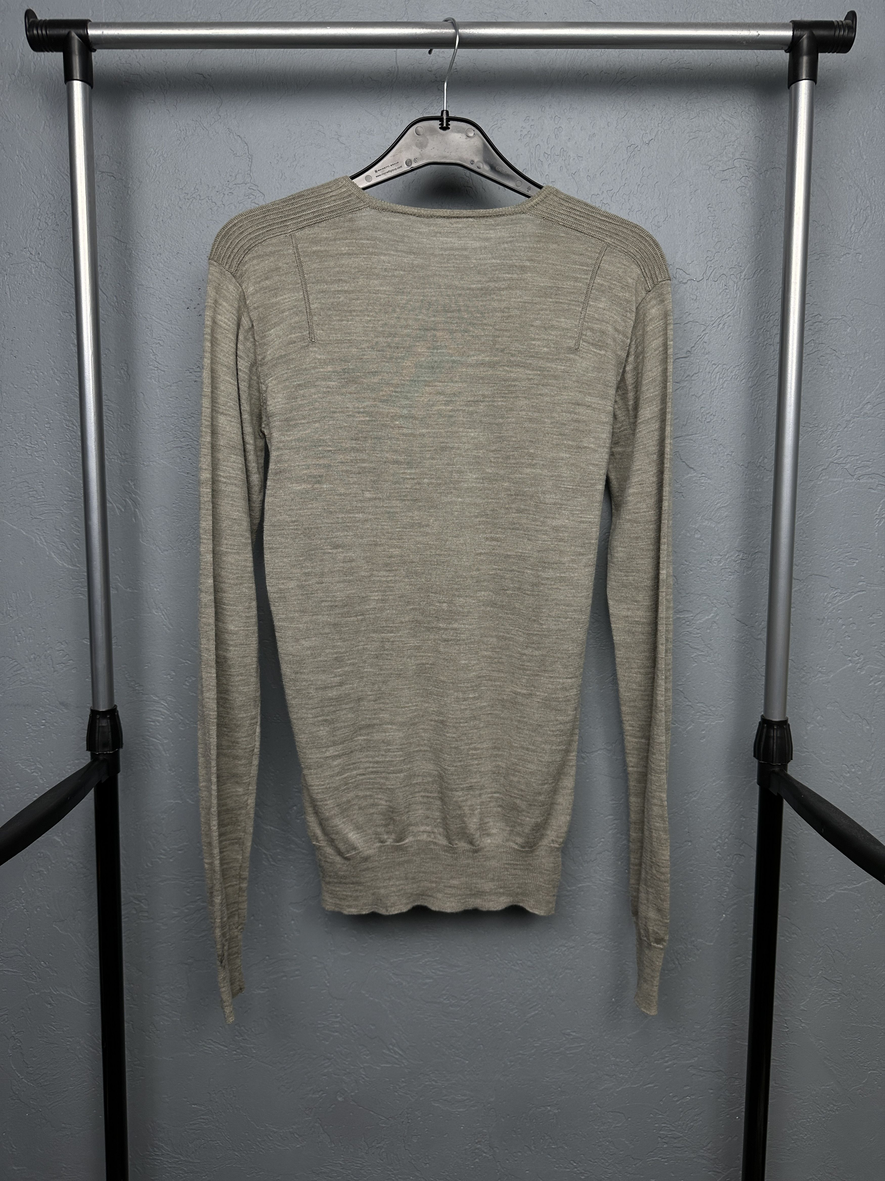 Allsaints AllSaints Mens Shadow Merino Wool V-Neck Sweater Size US S / EU 44-46 / 1 - 6 Thumbnail