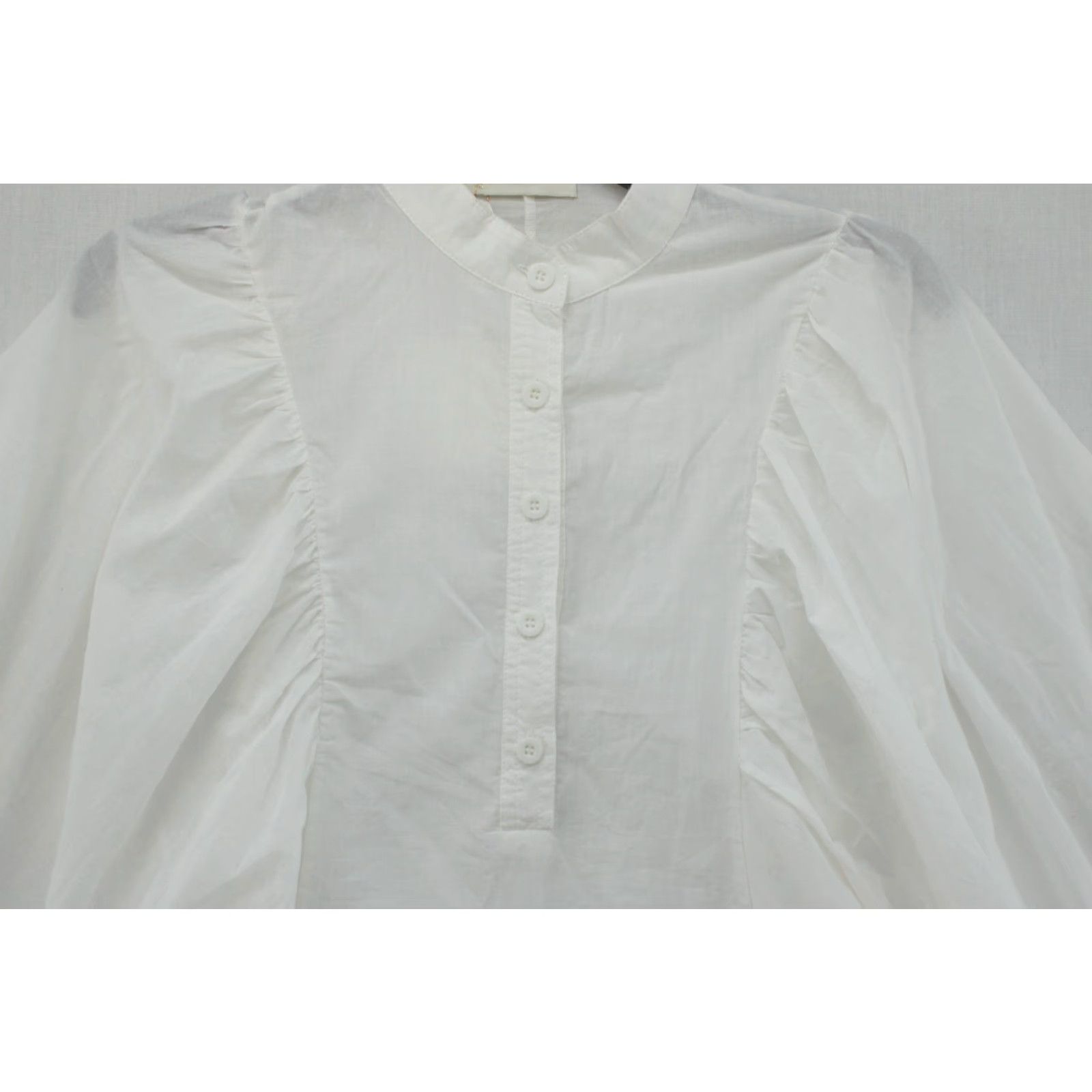 Vintage Vita Grace Eve Blouse Womens M/L White Puff Sleeve Pullover Tunic Boho Statement Shirt Women M/L White Puff Sleeve Tunic Boho Statement Piece Size M / US 6-8 / IT 42-44 - 2 Thumbnail