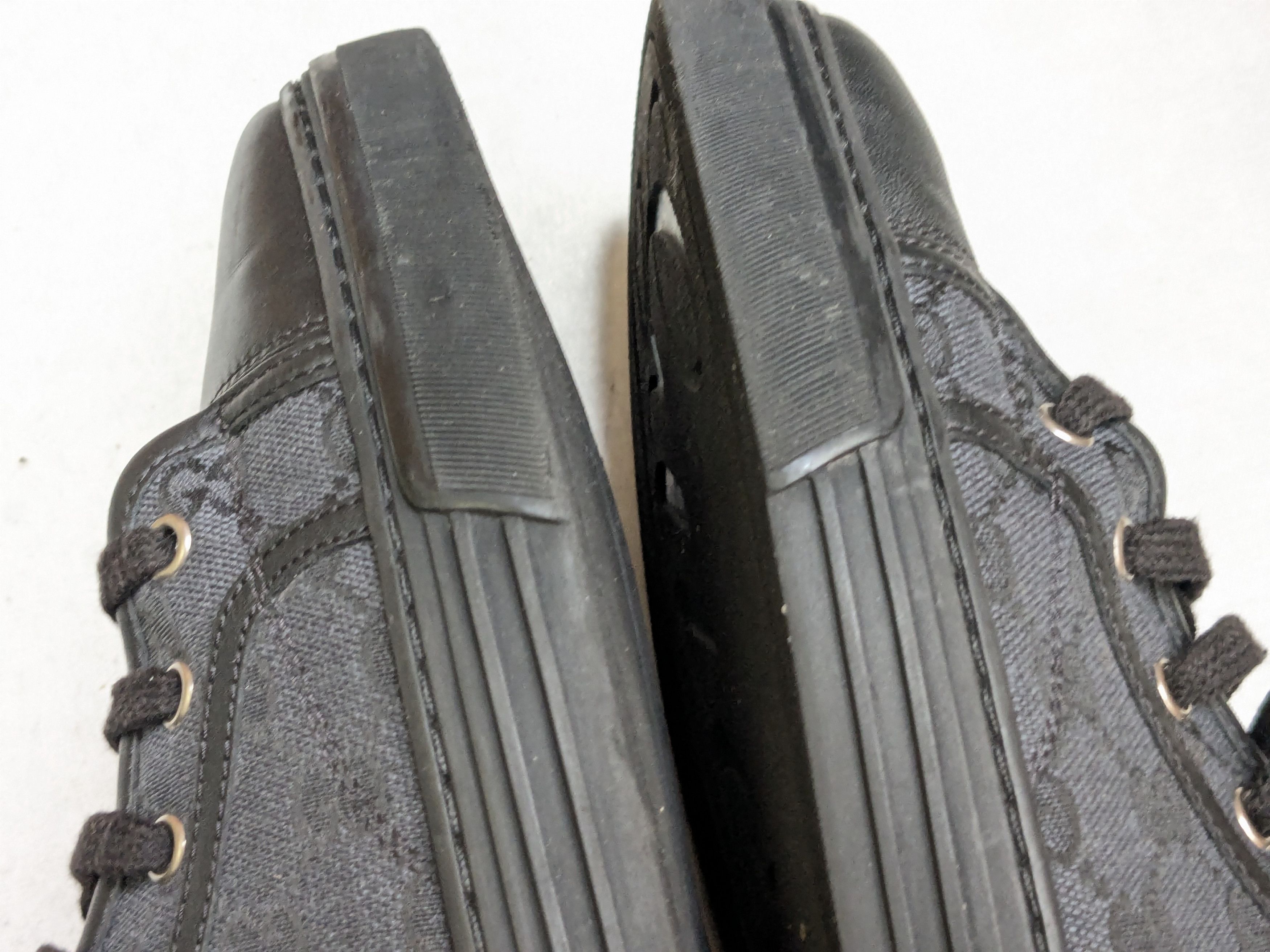 Gucci Gucci Monogram Sneakers Black 11.5 High Tops Size US 11.5 / EU 44-45 - 10 Thumbnail