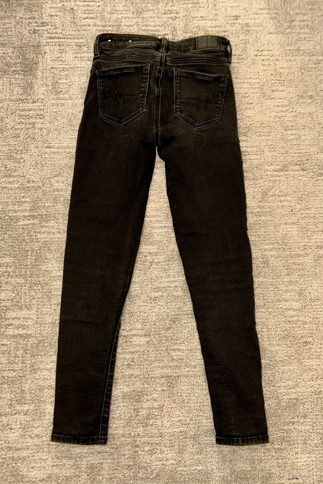 American Eagle Outfitters American Eagle black skinny jeans short length Size 24" / US 00 / IT 34 - 3 Thumbnail