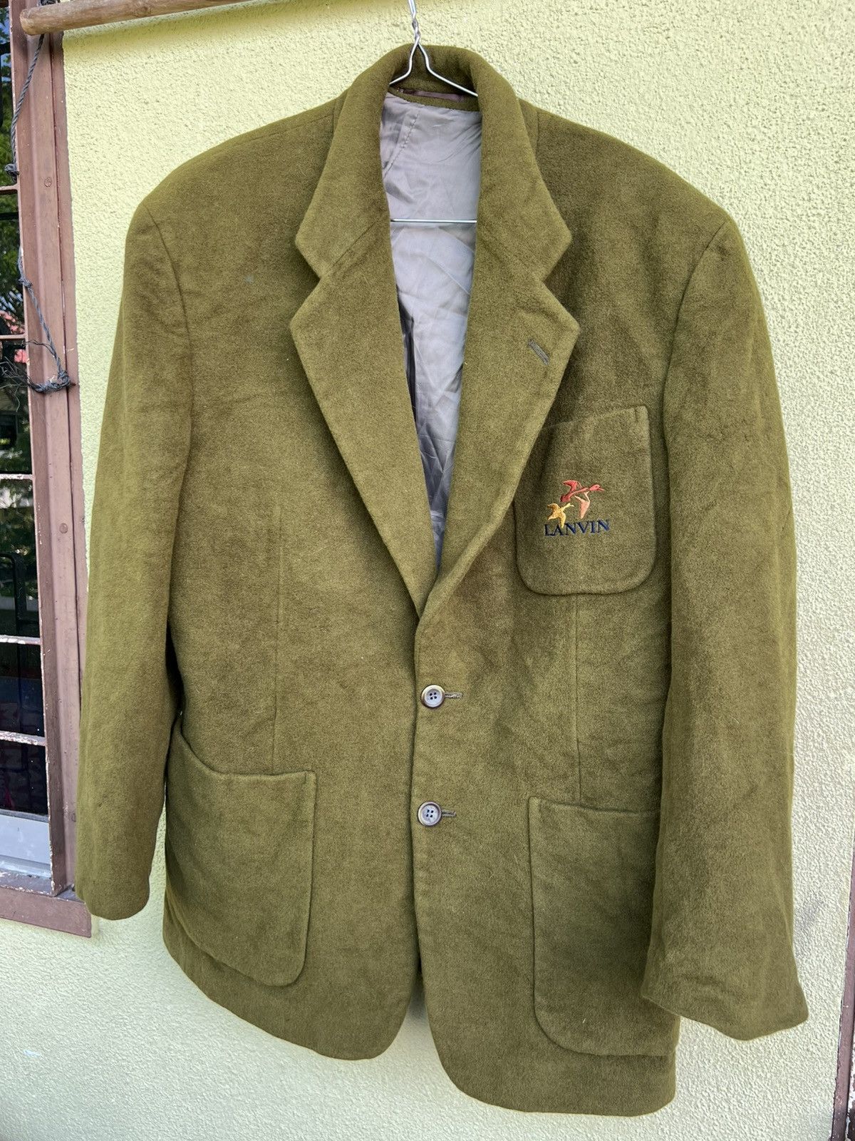 Lanvin Lanvin Vintage green wool blazer. Size 44L - 1 Thumbnail