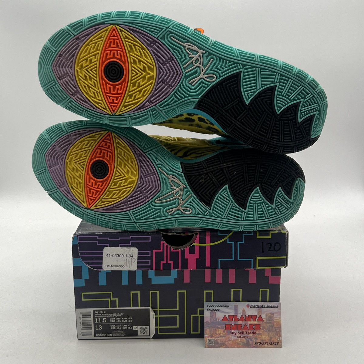 Nike Kyrie 6 oracle aqua Size US 11.5 / EU 44-45 - 8 Thumbnail