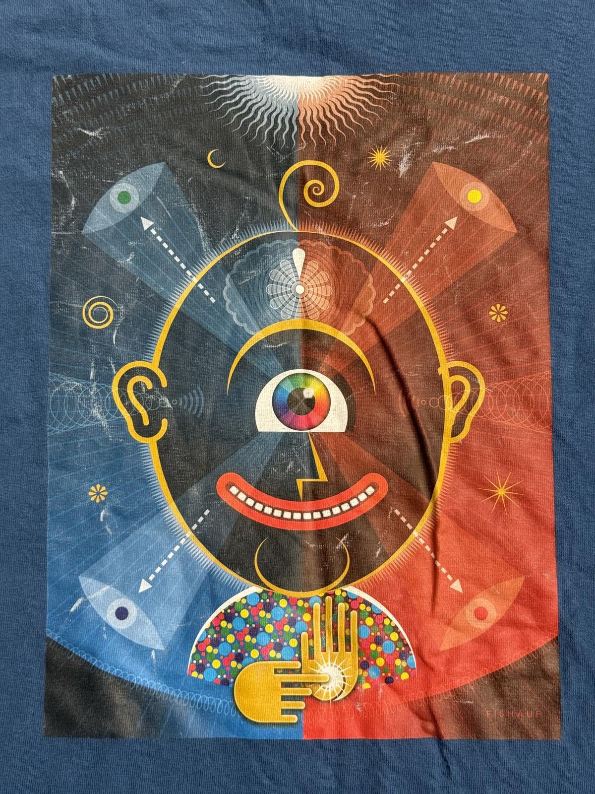 Hanes Vintage Adobe T-shirt Everywhere you look 2001 Louis Fishauf Size US L / EU 52-54 / 3 - 7 Thumbnail