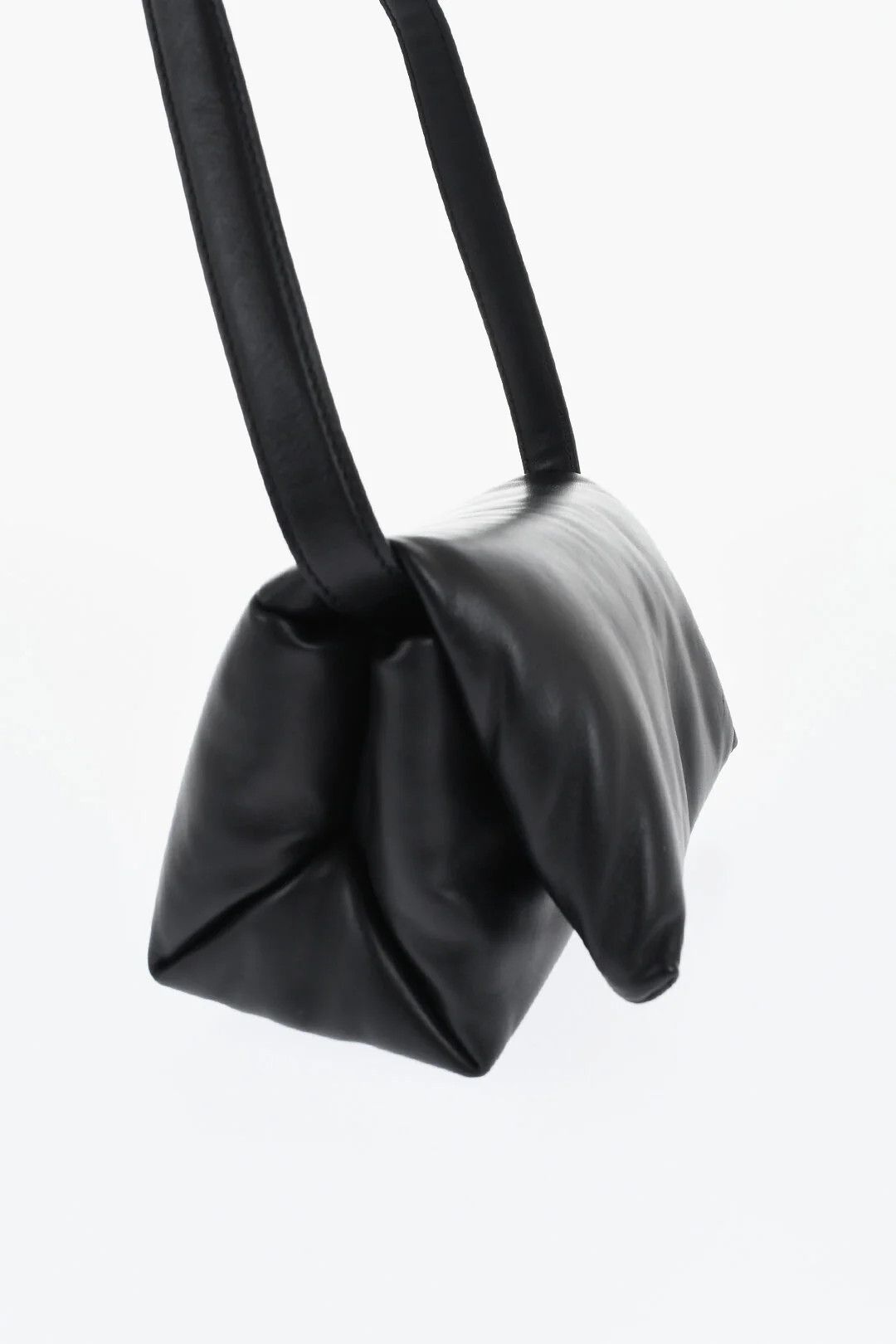 Marni og1mm0326 Size: OS / Mini Puff Leather Shoulder Bag in Black Size ONE SIZE - 4 Thumbnail