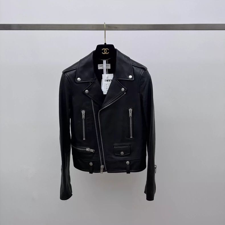 Saint Laurent Paris saint Laurent parisMotorcycle leather jacket 2503-Nextarro Size XS / US 0-2 / IT 36-38 - 1 Thumbnail