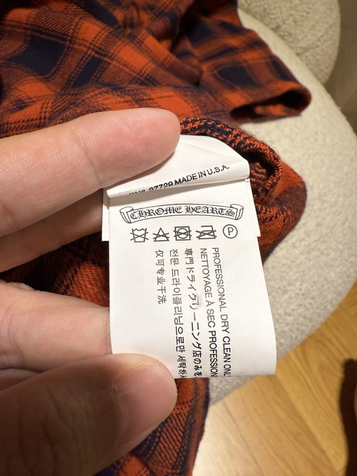 Chrome Hearts Chrome hearts flanel button (Virgil Ablob) Size US M / EU 48-50 / 2 - 12 Thumbnail