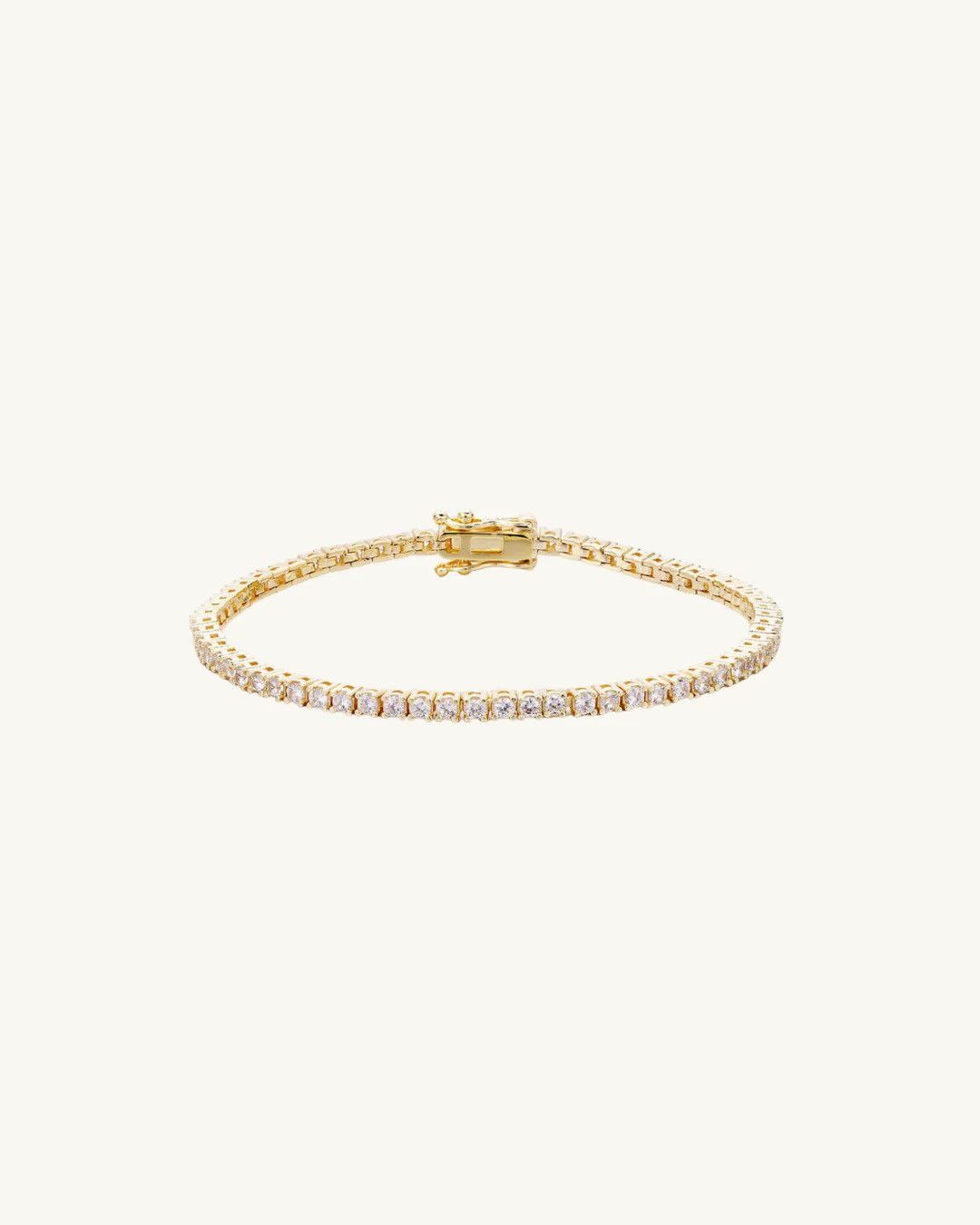 Other Gold vermeil moissanite tennis bracelet 7” 3mm Size ONE SIZE - 1 Thumbnail