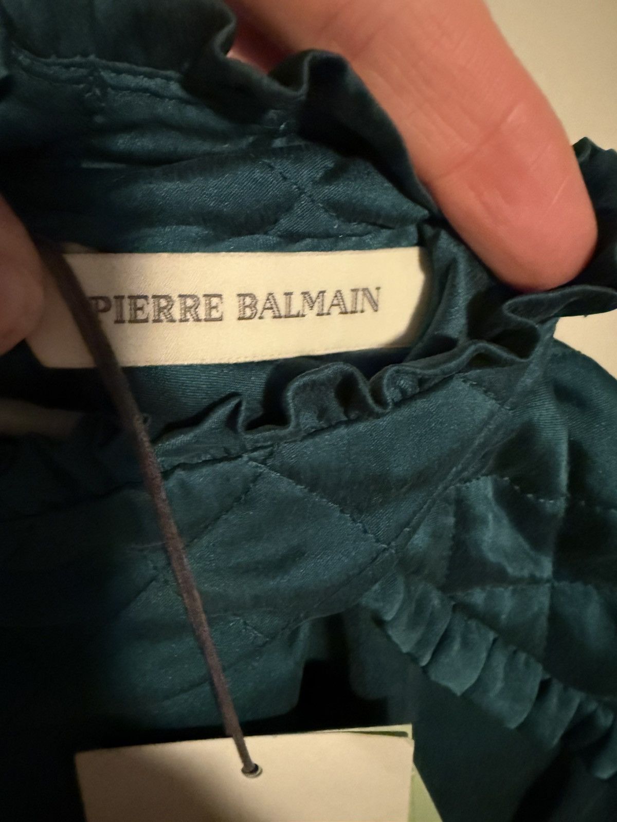 Pierre Balmain Pierre Balmain Quilted shoulder long sleeve dress Size S / US 4 / IT 40 - 9 Thumbnail
