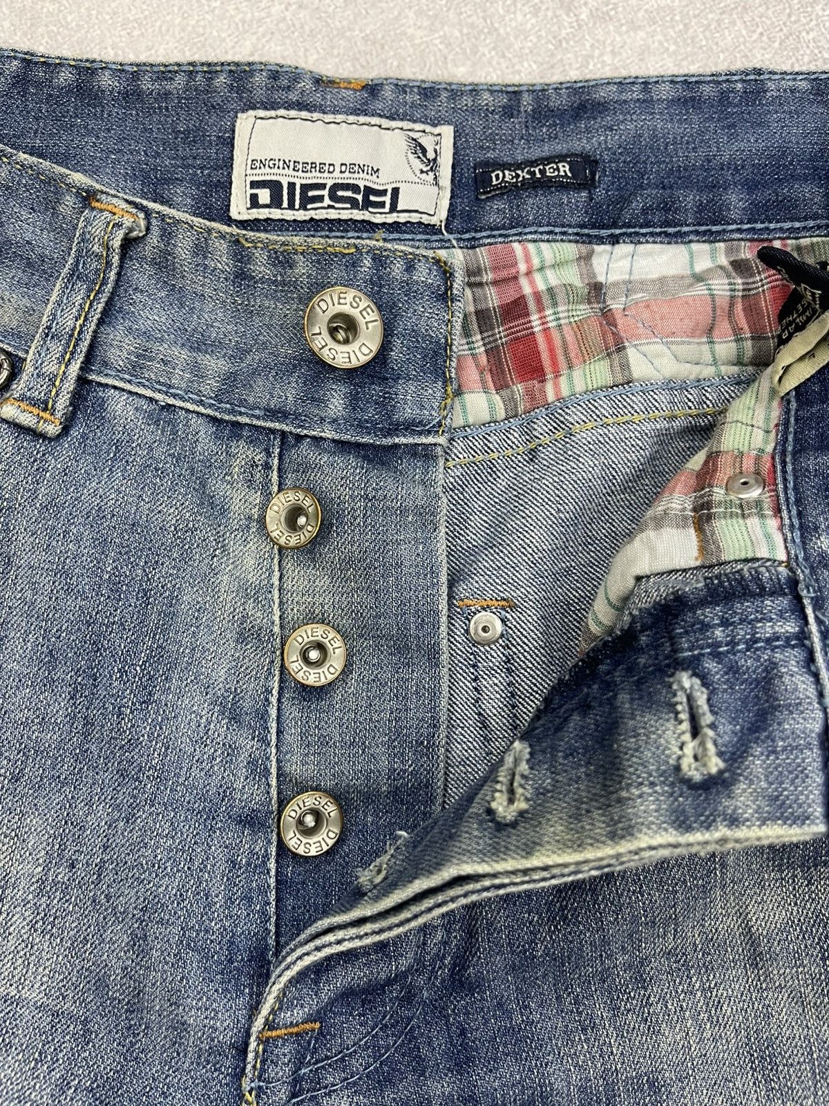 Diesel Vintage Diesel Dexter Denim Jeans Blue Y2K Size US 34 / EU 50 - 10 Thumbnail