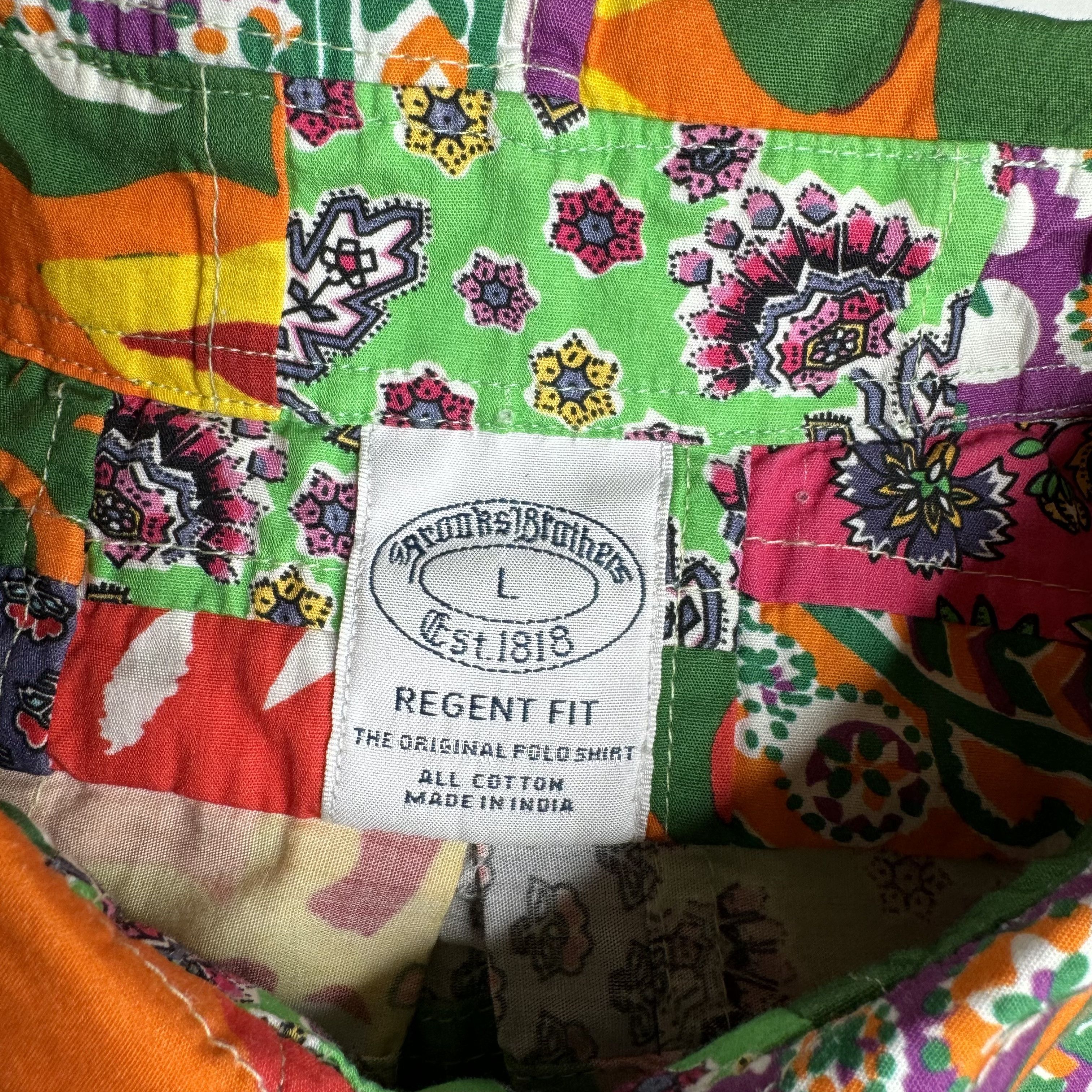 Brooks Brothers NWT Brooks Brothers Patchwork Floral Shirt Bright Tropical Size US L / EU 52-54 / 3 - 12 Thumbnail