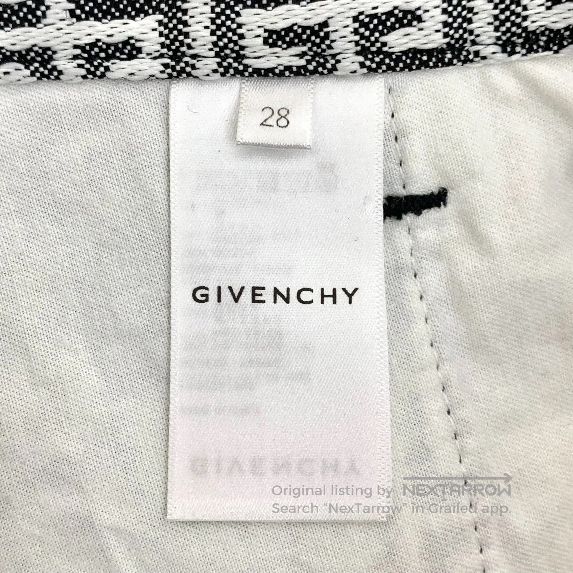 Givenchy Givenchy Logo Print Cotton Casual Pants. Size 28" / US 6 / IT 42 - 7 Thumbnail