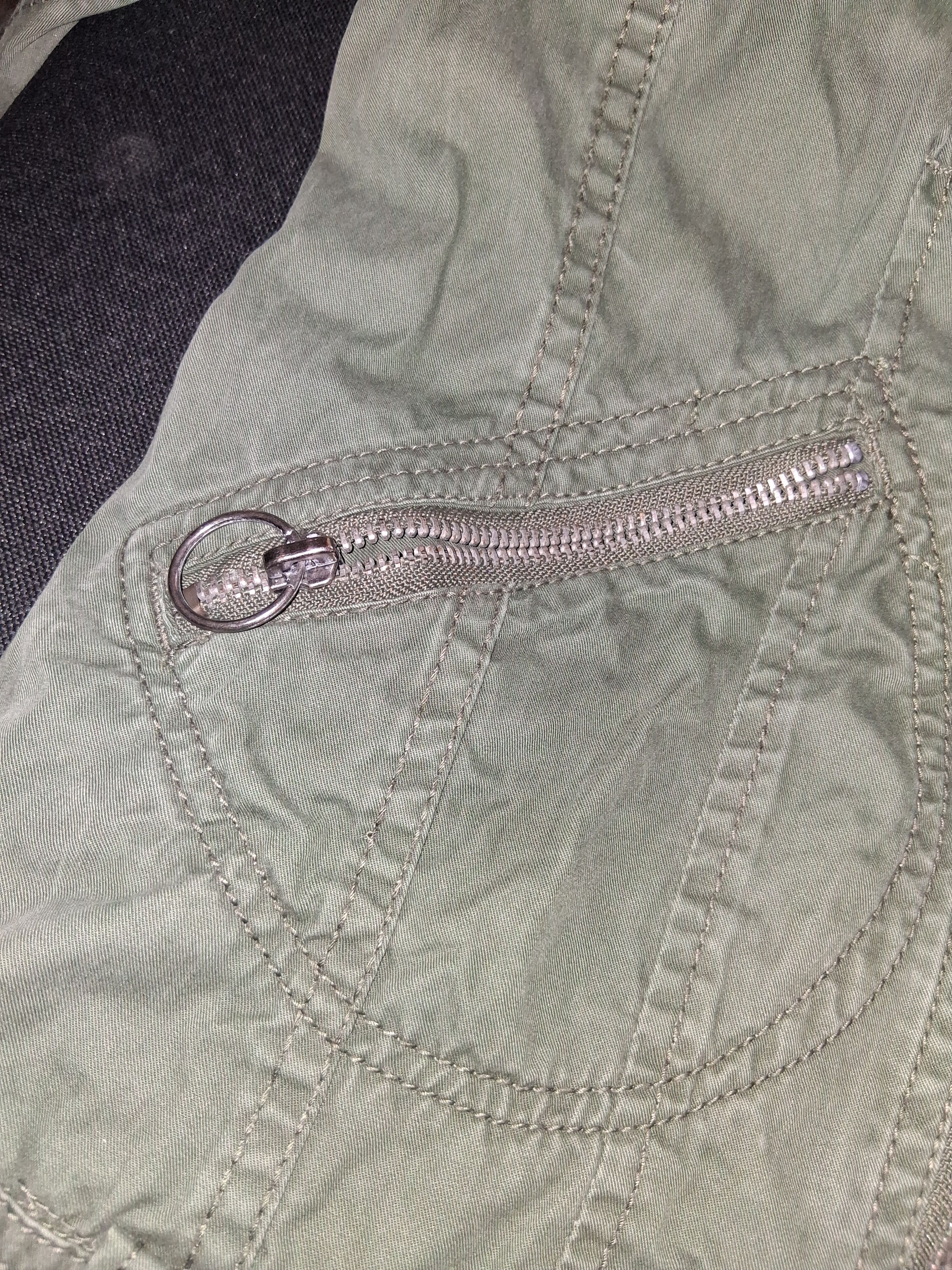 Diesel RARE Vintage DIESEL Y2K Military Utility Zip Jacket Dress Size M / US 6-8 / IT 42-44 - 8 Thumbnail