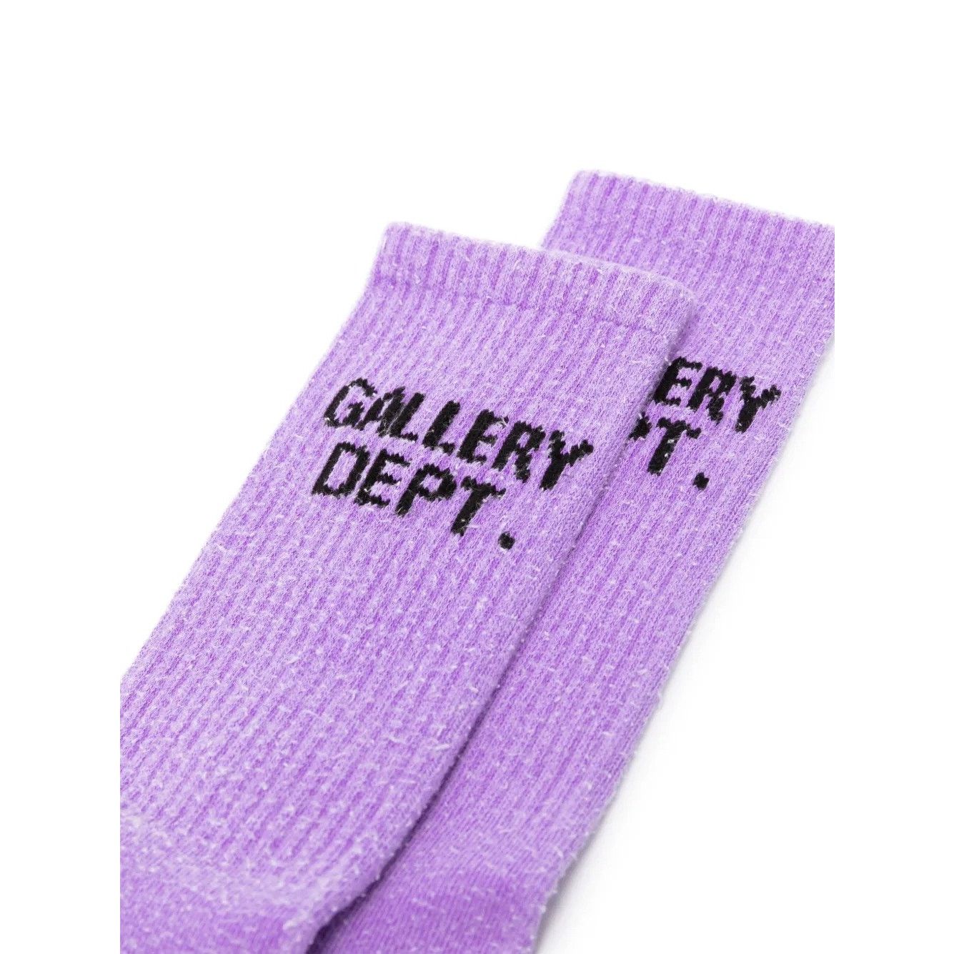 Gallery Dept. Gallery Dept. Flo Purple Clean Logo Intarsia Knit Socks Size ONE SIZE - 2 Thumbnail