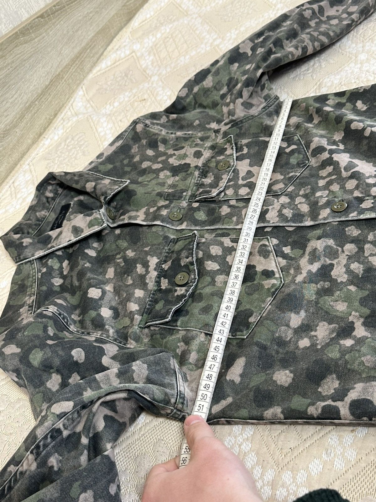 Allsaints 🔥 Allsaints Fassett Camo Overshirt Button Up Shirt Army Size US M / EU 48-50 / 2 - 6 Thumbnail