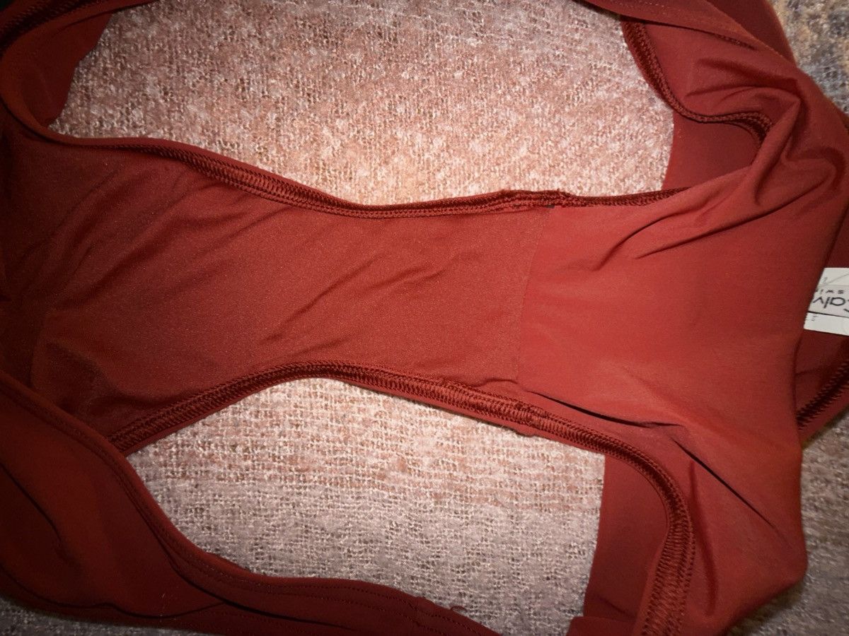 Calvin Klein Calvin Klein Sculpting Lycra Swim Set - Terracotta Sz 16 Size XL / US 12-14 / IT 48-50 - 18 Thumbnail