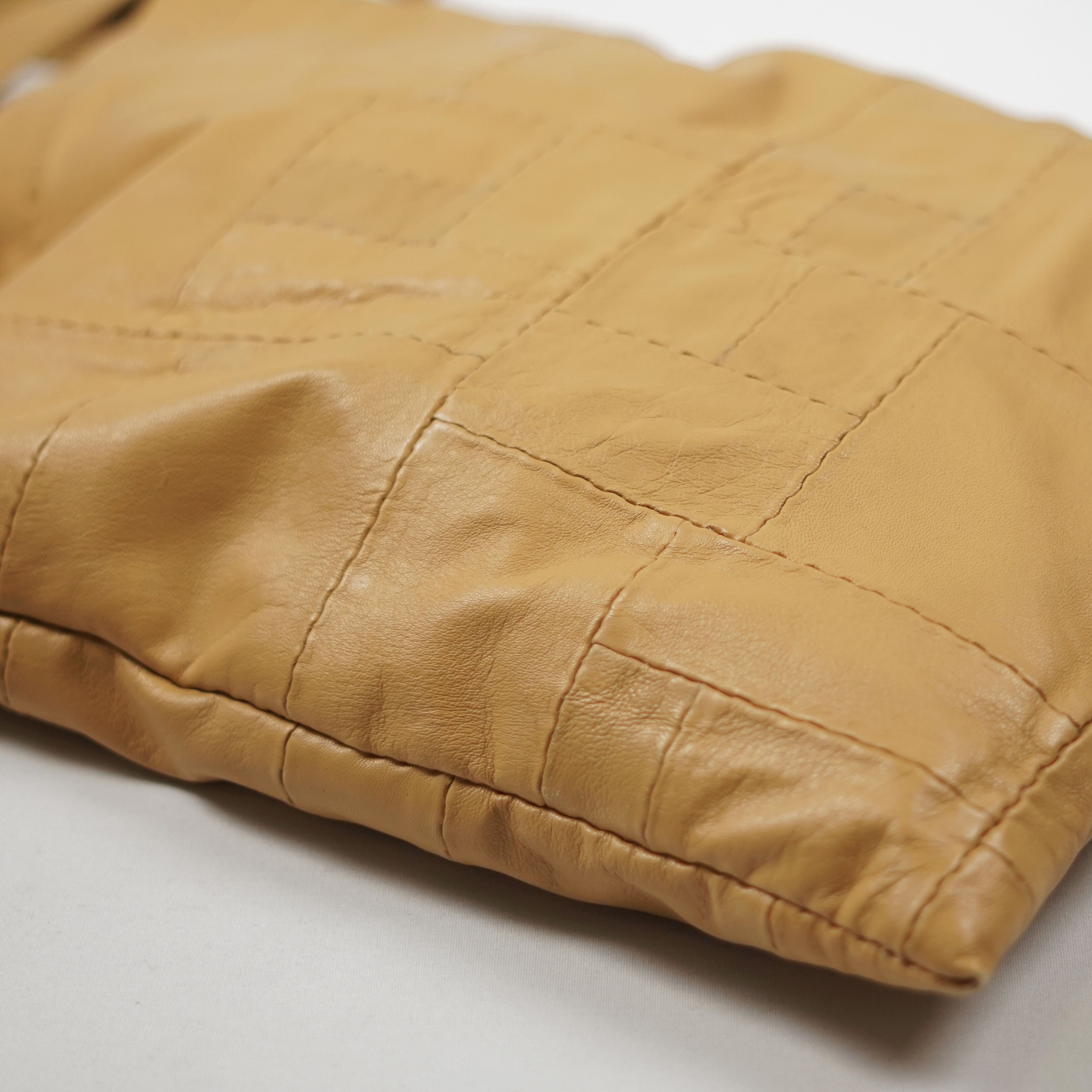 Japanese Brand Artisanal Patchwork Leather Bag/ OS Size ONE SIZE - 3 Thumbnail