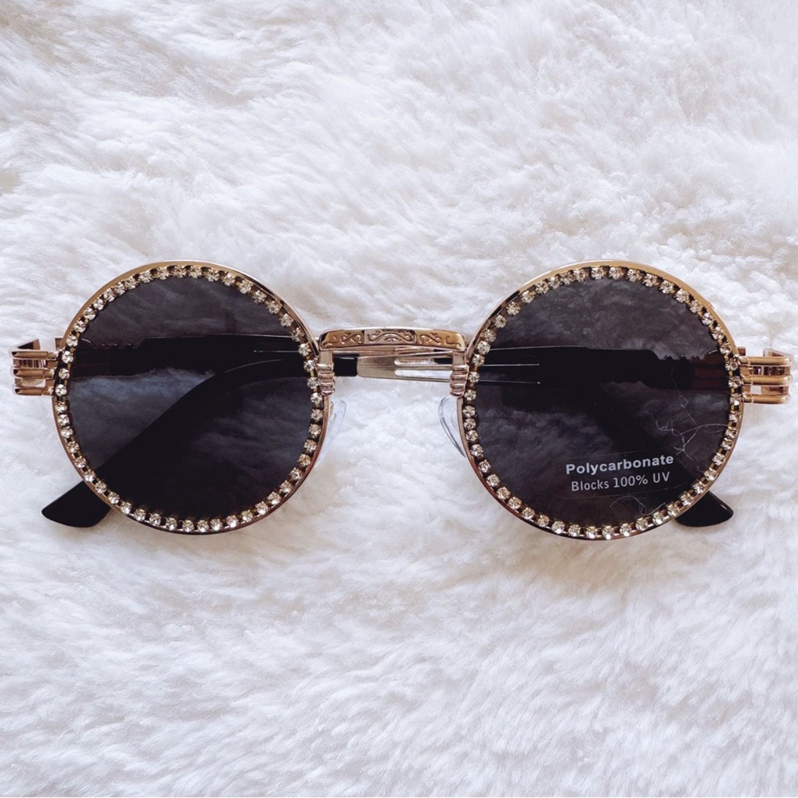 Other Kate Black Round Sunglasses Size ONE SIZE - 1 Thumbnail