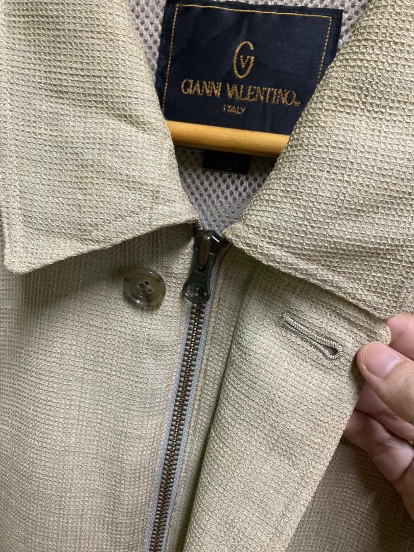 Gianni Valentino Vintage Giani Valentino Mesh-Lined Bomber Jacket – Size L Size US L / EU 52-54 / 3 - 4 Thumbnail