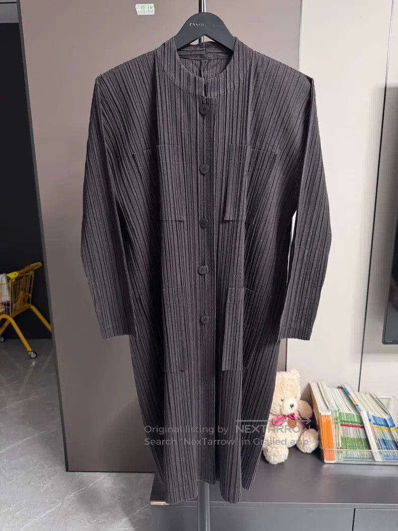 Issey Miyake Issey Miyake Pink Oil Painting Horizontal Striped Irregula Size L / US 10 / IT 46 - 1 Thumbnail