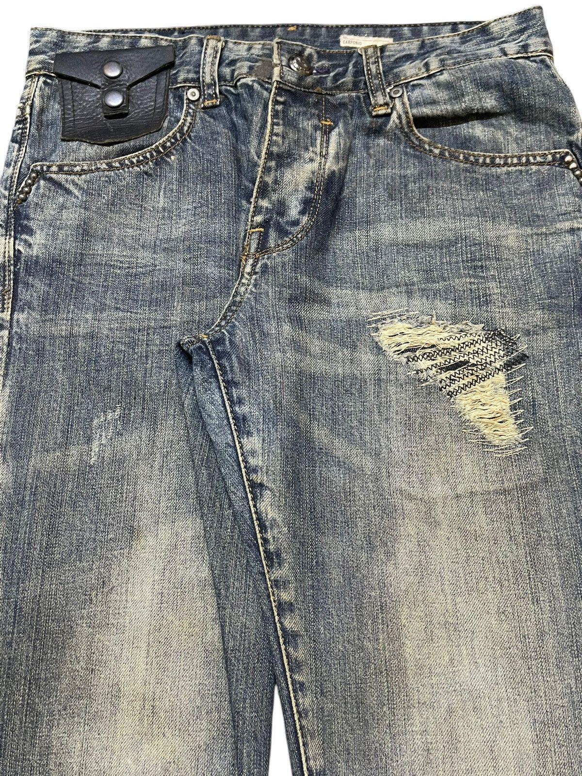 Replay Vintage Replay Blue Wash Distressed Style Jeans Size US 30 / EU 46 - 4 Thumbnail