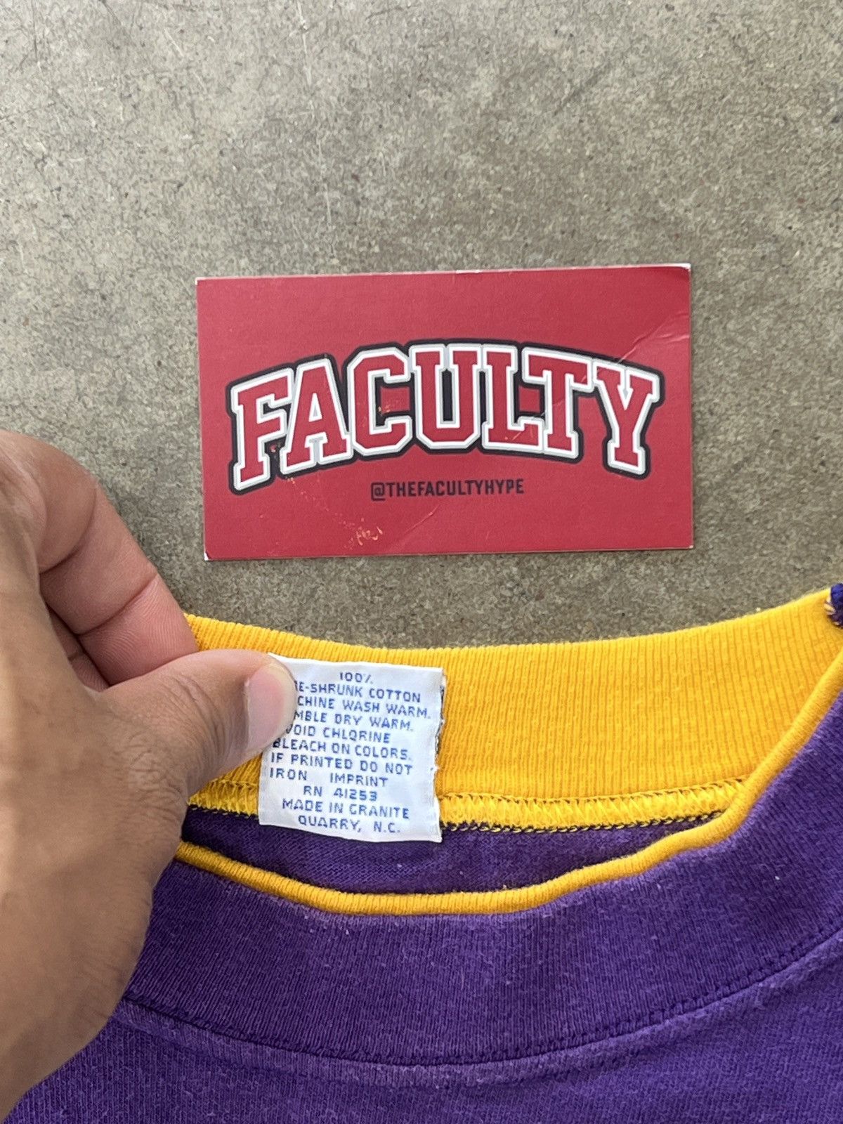NCAA Vintage LSU Bayou Double Layered Single Stitch Tee XL Size US XL / EU 56 / 4 - 4 Thumbnail