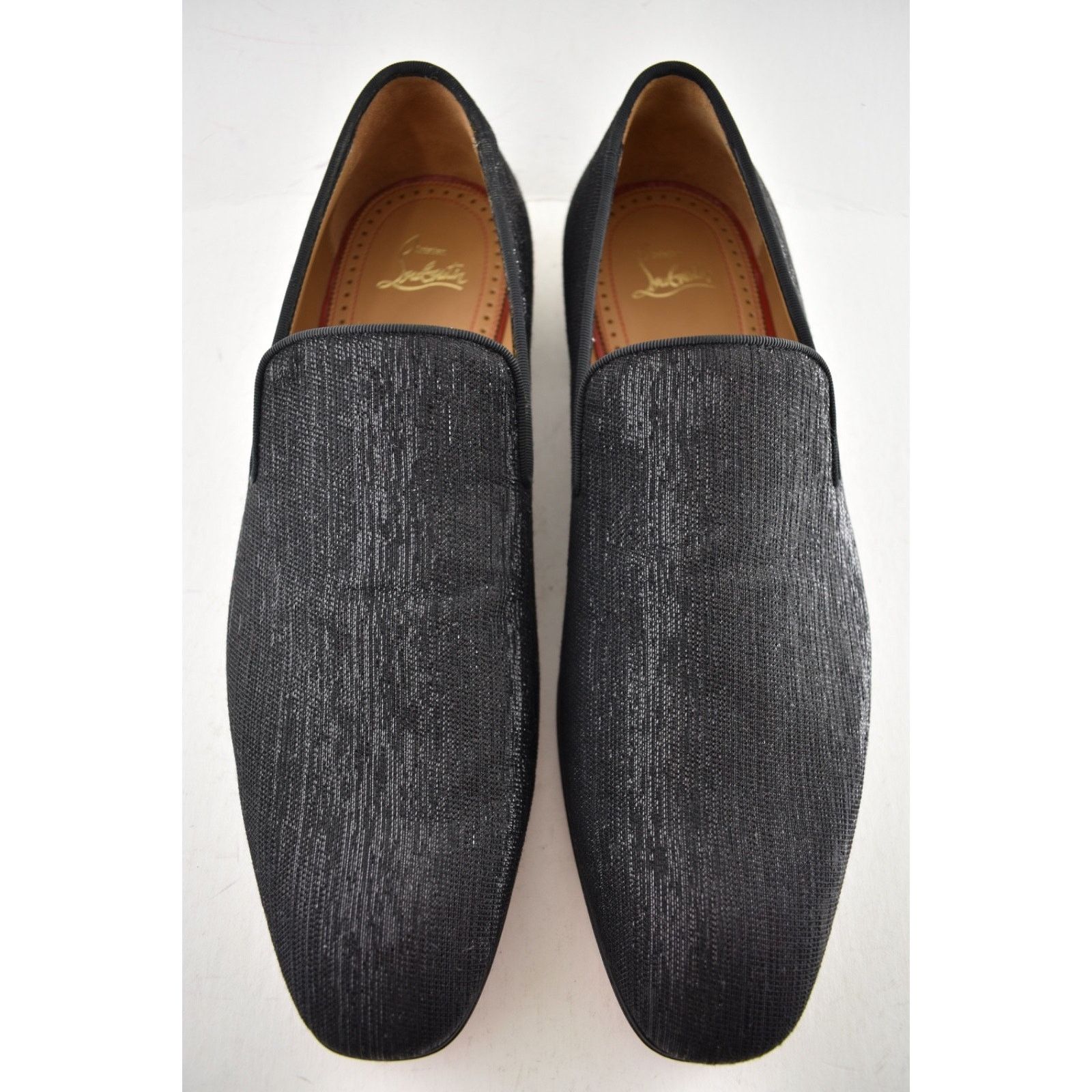 Christian Louboutin Christian Louboutin Black Shantung Diams Dress Loafer 43 10 Size US 10 / EU 43 - 7 Thumbnail