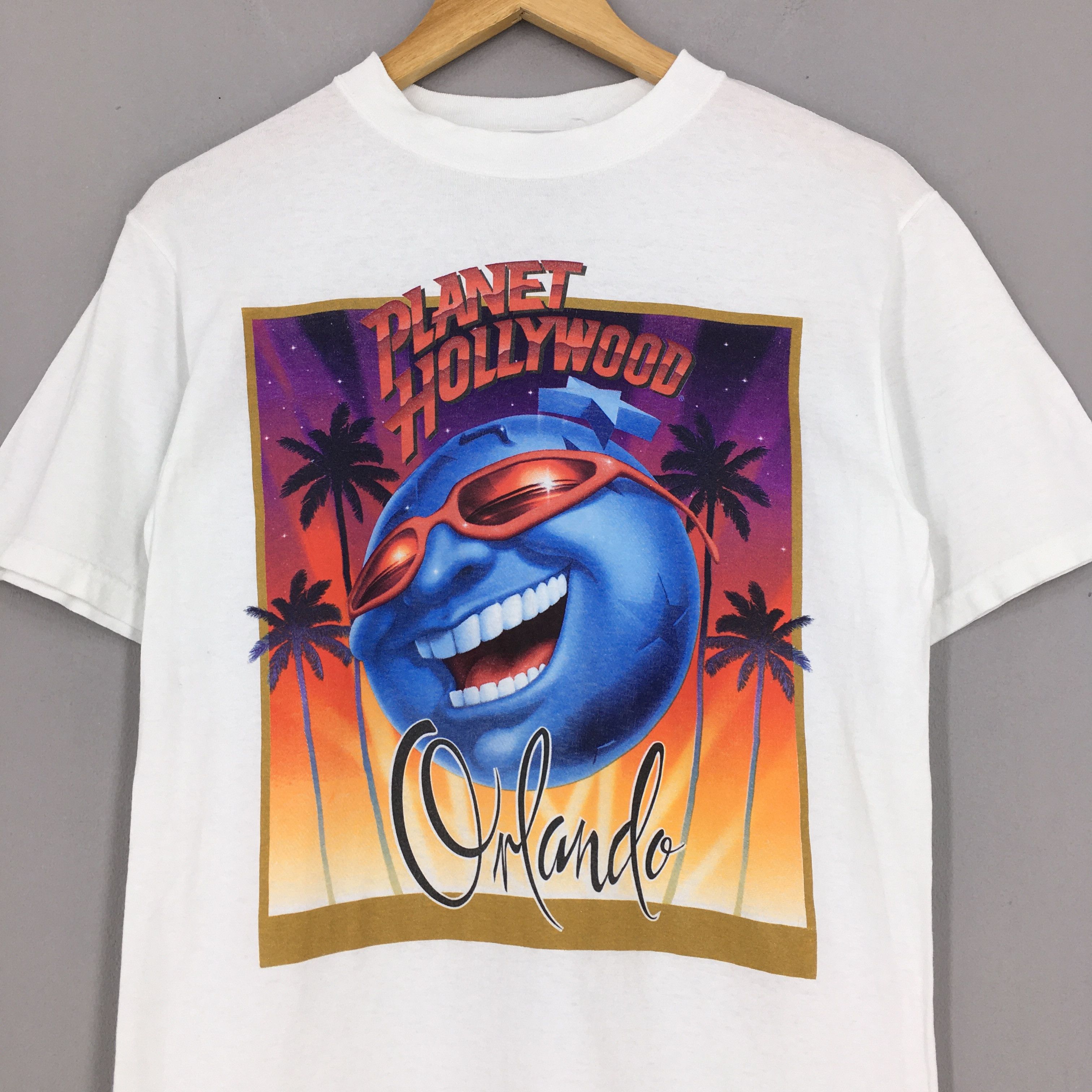 Hard Rock Cafe × Planet Hollywood × Vintage Vintage 1980s Planet Hollywood Orlando Tshirt Small Size US S / EU 44-46 / 1 - 2 Thumbnail