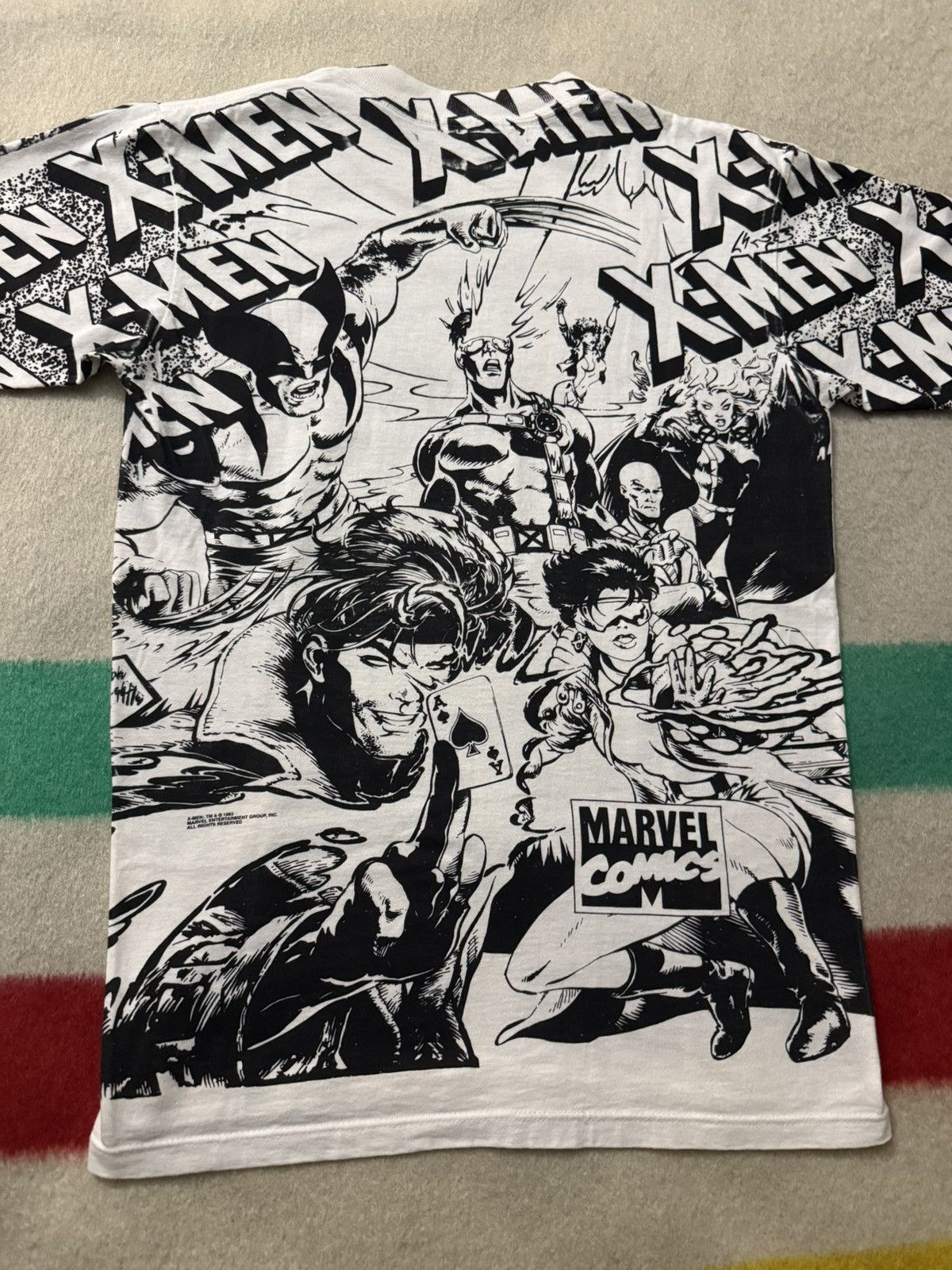 Cartoon Network × Marvel Comics Vintage 90s 1993 Marvel Xmen AOP Shirt Youth XL Adult Small Size US S / EU 44-46 / 1 - 3 Thumbnail