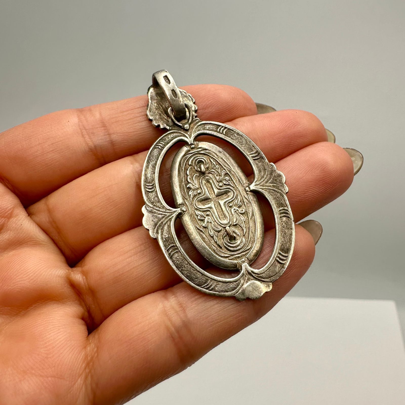 Vintage Vintage Sterling Silver 925 Mary & Child Pendant 10.4g Size ONE SIZE - 6 Thumbnail