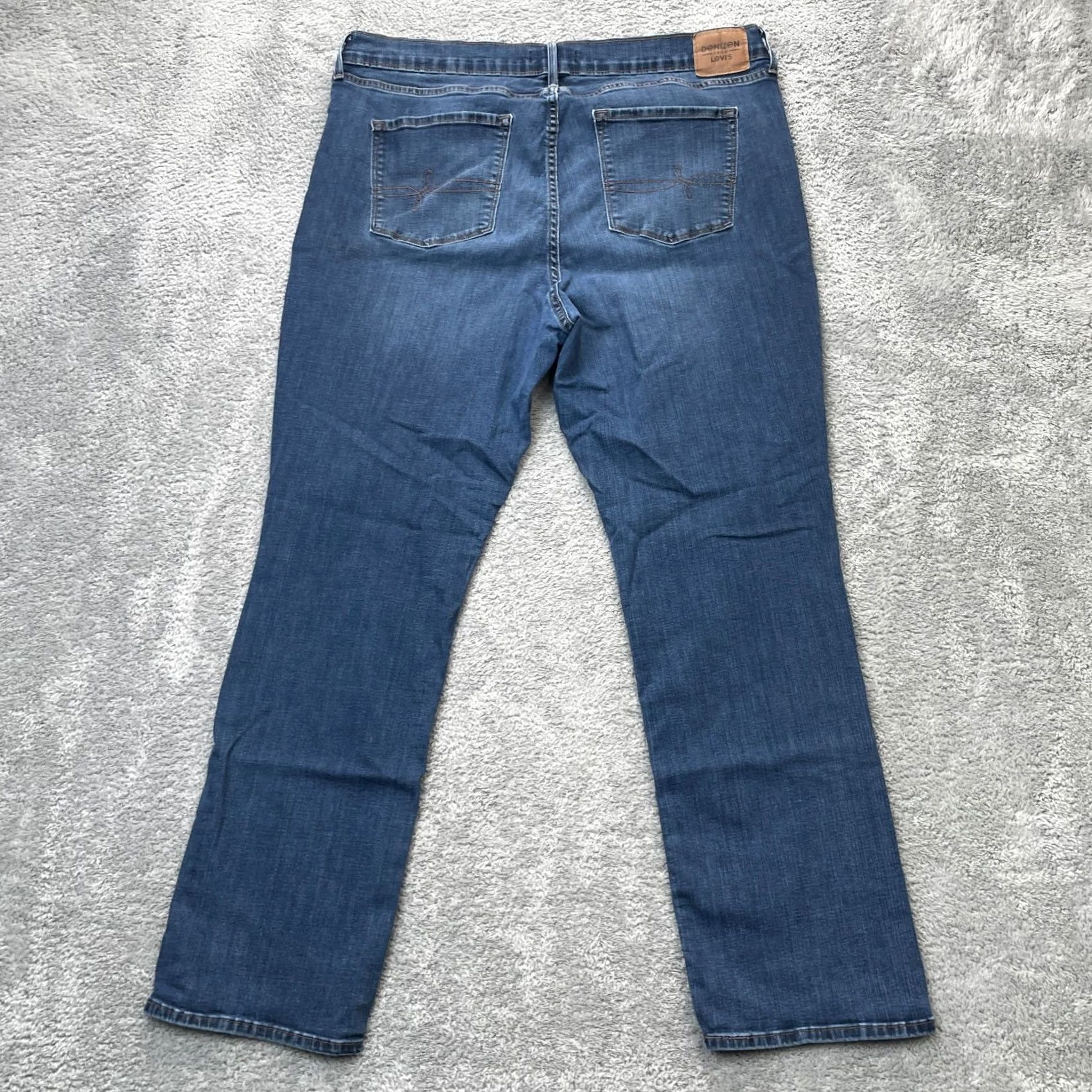 Levi's Levi's Womens 38x28 Blue Straight Denim Jeans Cotton Stretch Size 26" / US 2 / IT 38 - 2 Thumbnail