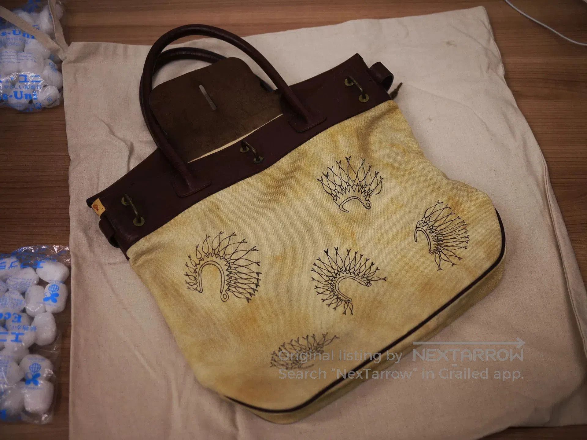 Visvim visvim mail satchel canvas bag beige. Size ONE SIZE - 9 Thumbnail