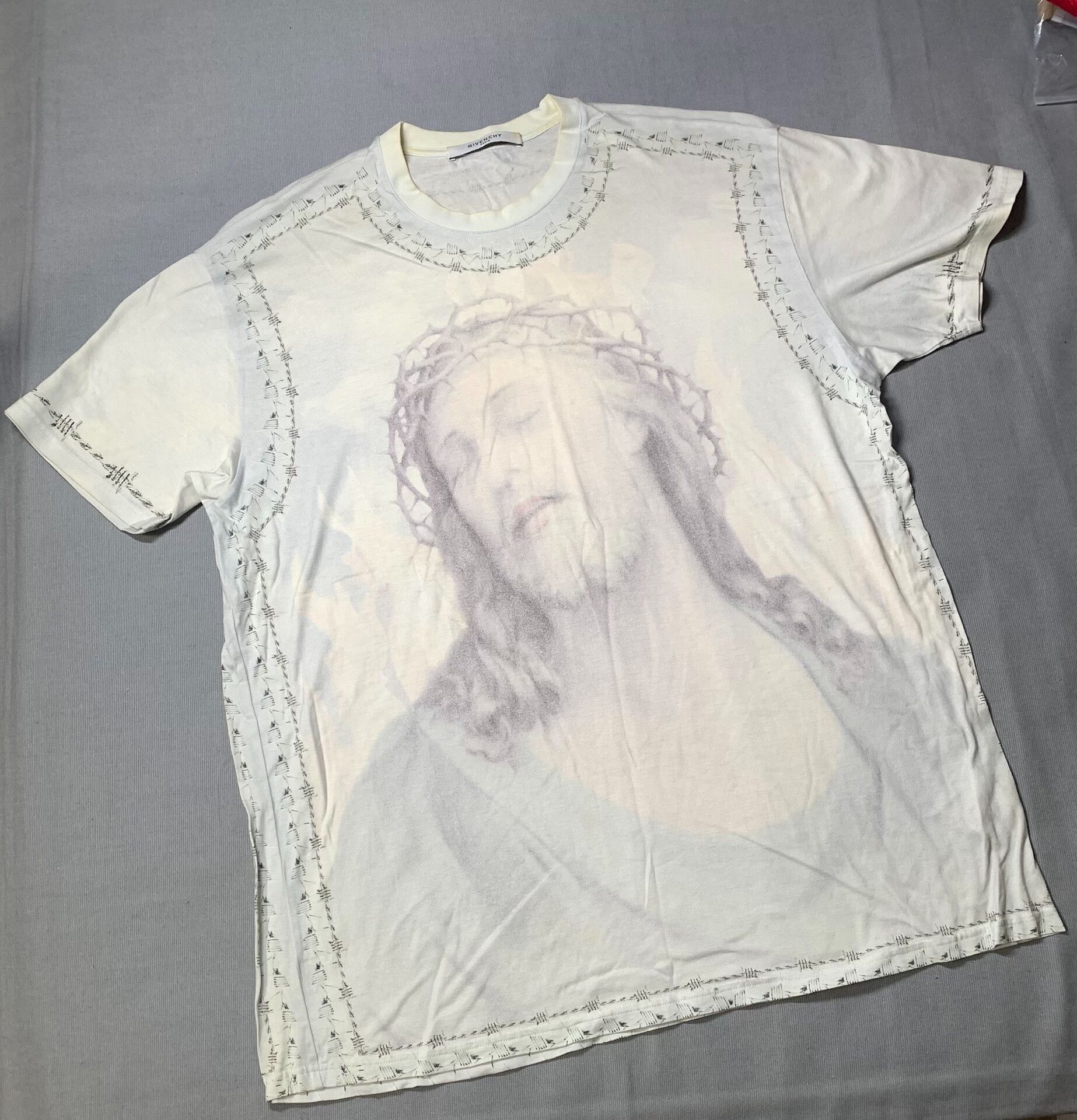 Givenchy Givenchy Jesus Print Short Sleeve Size US S / EU 44-46 / 1 - 1 Thumbnail