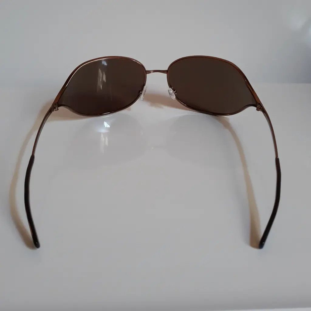 Prada × Vintage PRADA Sunglasses Rectangle Wrap Shield Metal Symbole RI921 Size ONE SIZE - 8 Thumbnail
