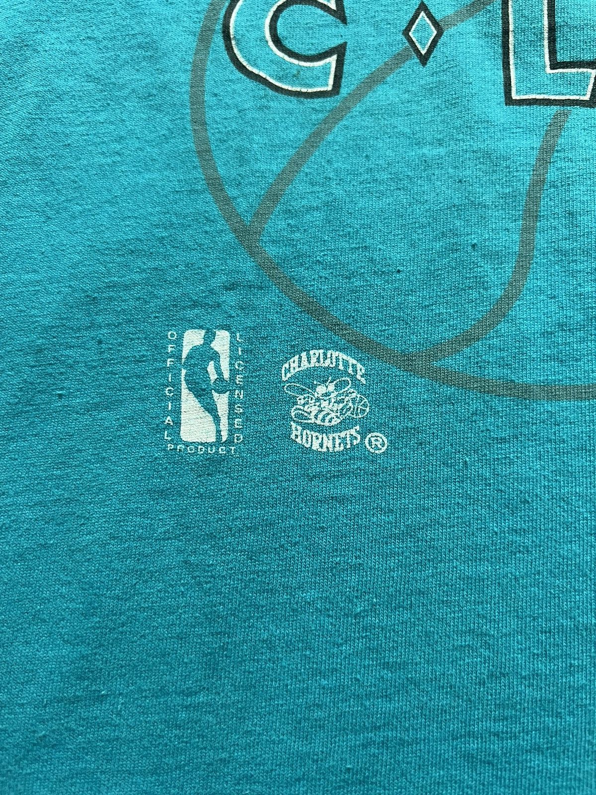 NBA × Vintage Vintage Charlotte Hornets 1988 single stich t shirt Size US XL / EU 56 / 4 - 7 Thumbnail
