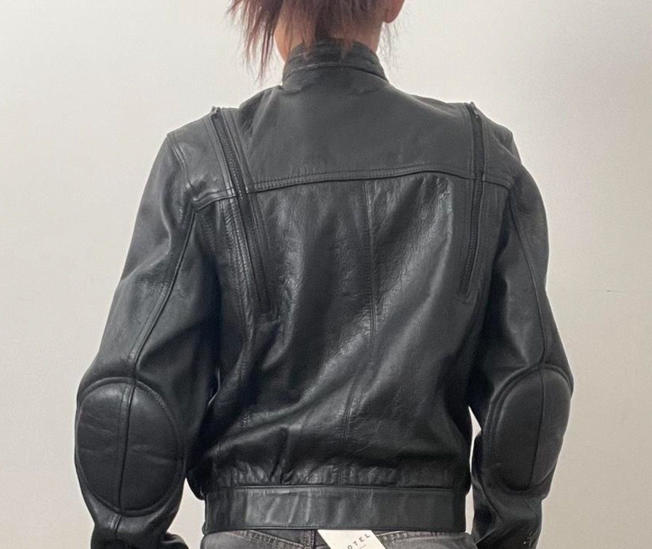 Vintage Utility leather bomber jacket Size S / US 4 / IT 40 - 4 Thumbnail