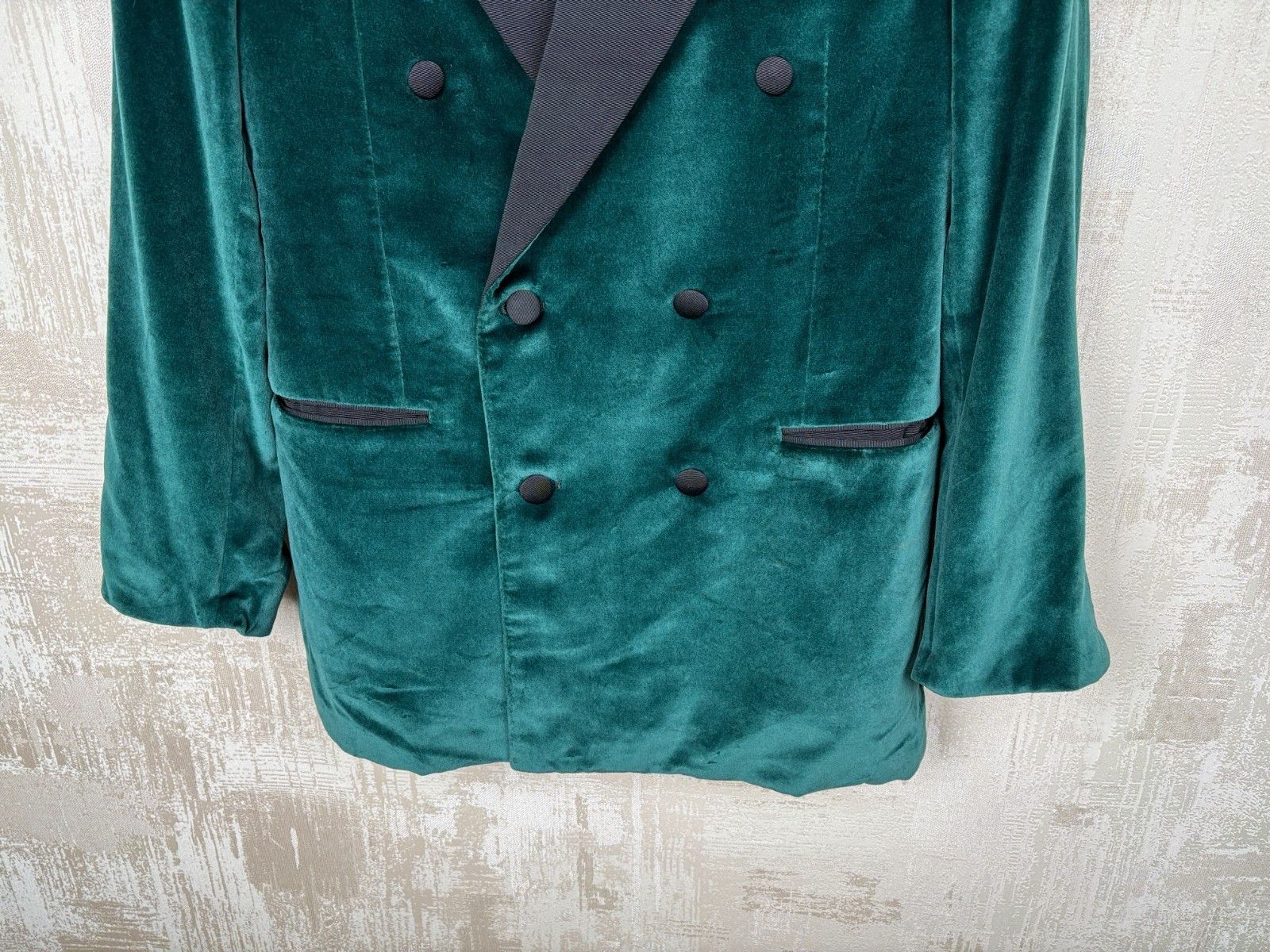 Alfred Dunhill Dunhill London Velvet Double Breasted Blazer Smoking Size 40R - 9 Thumbnail