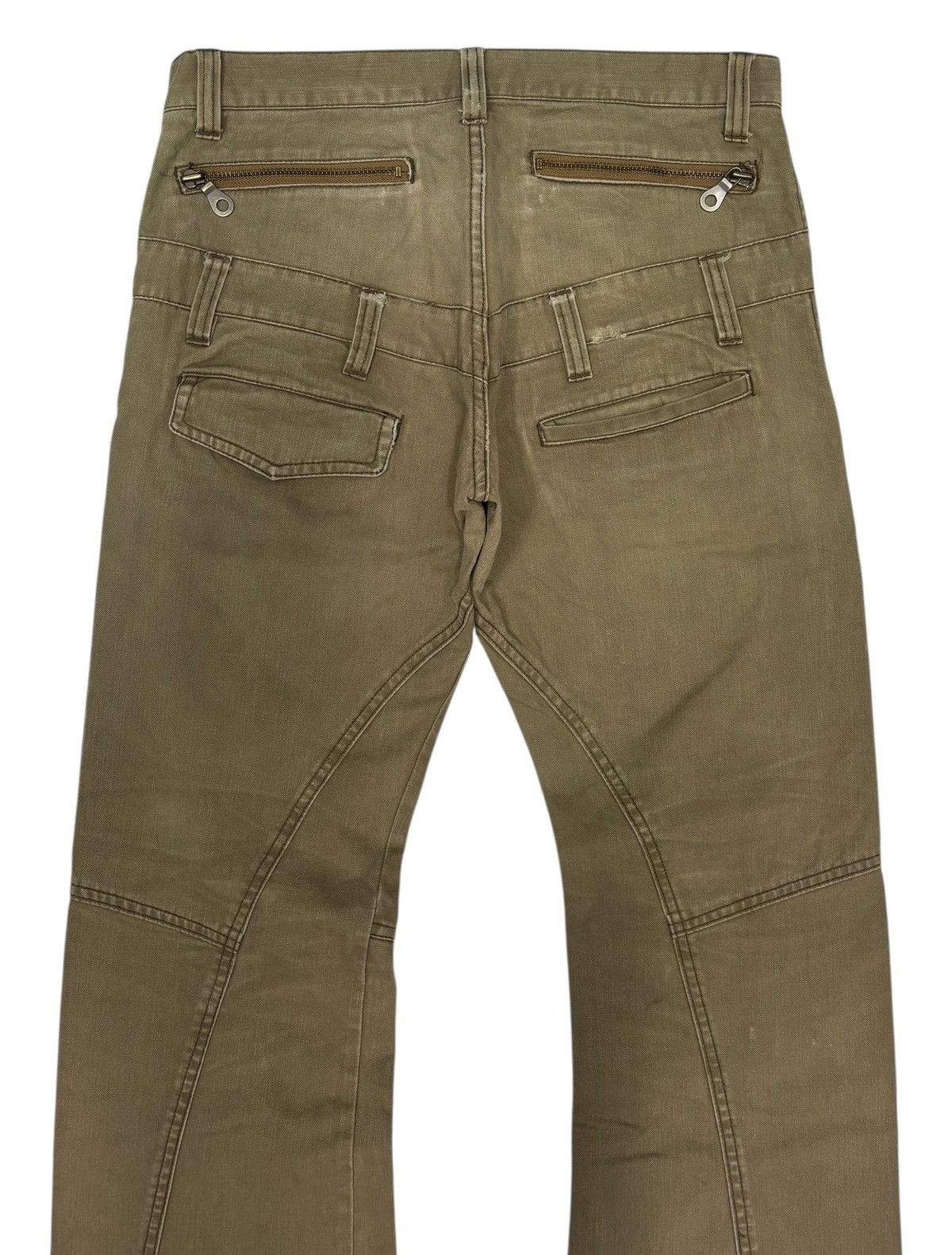 Tete Homme TETE HOMME FLARED DOUBLE WAIST CARGO PANTS Size US 34 / EU 50 - 8 Thumbnail