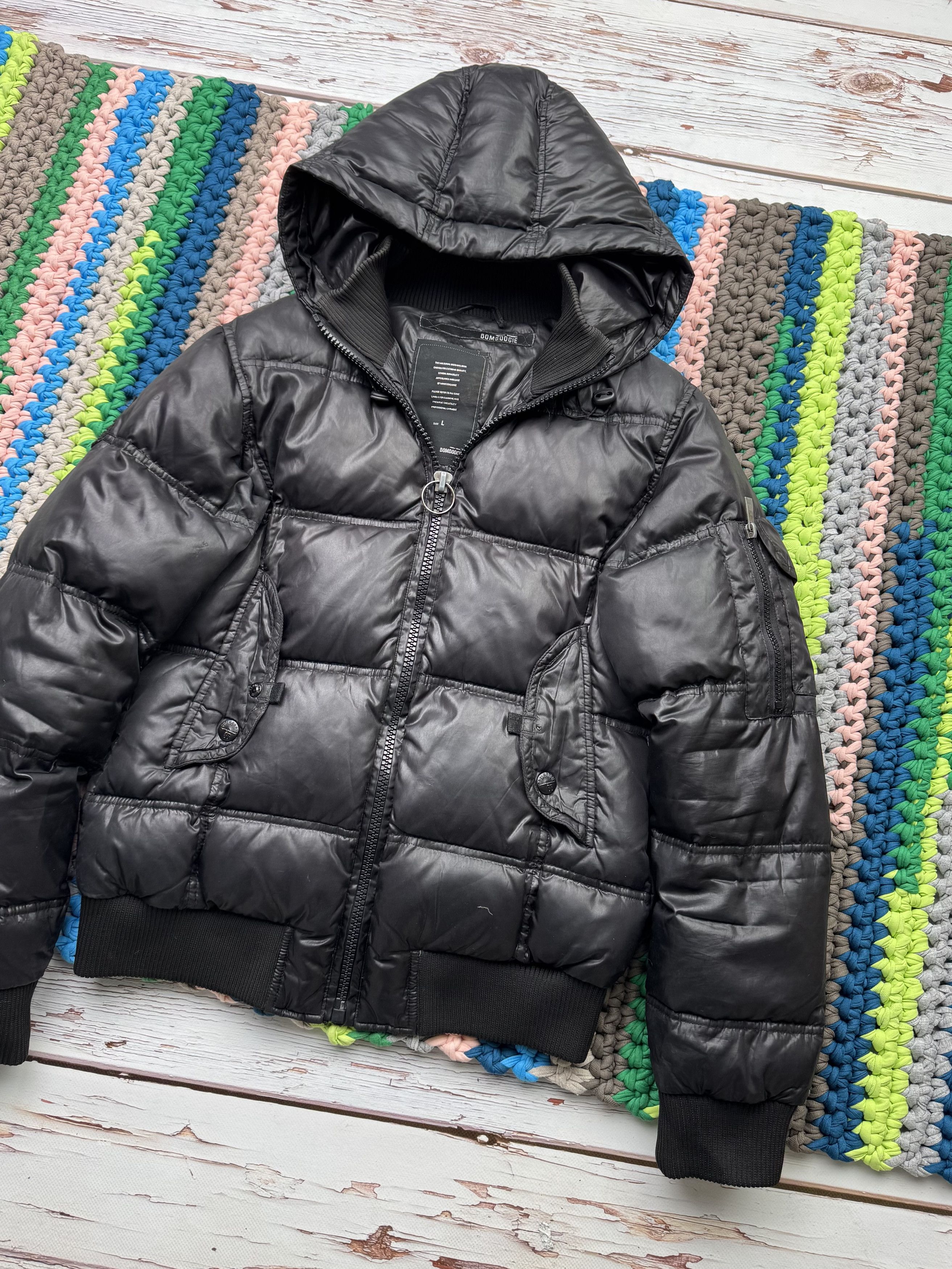 Japanese Brand Vintage Cropped Down Puffer Jacket (ET1)(D15) Size L / US 10 / IT 46 - 3 Thumbnail