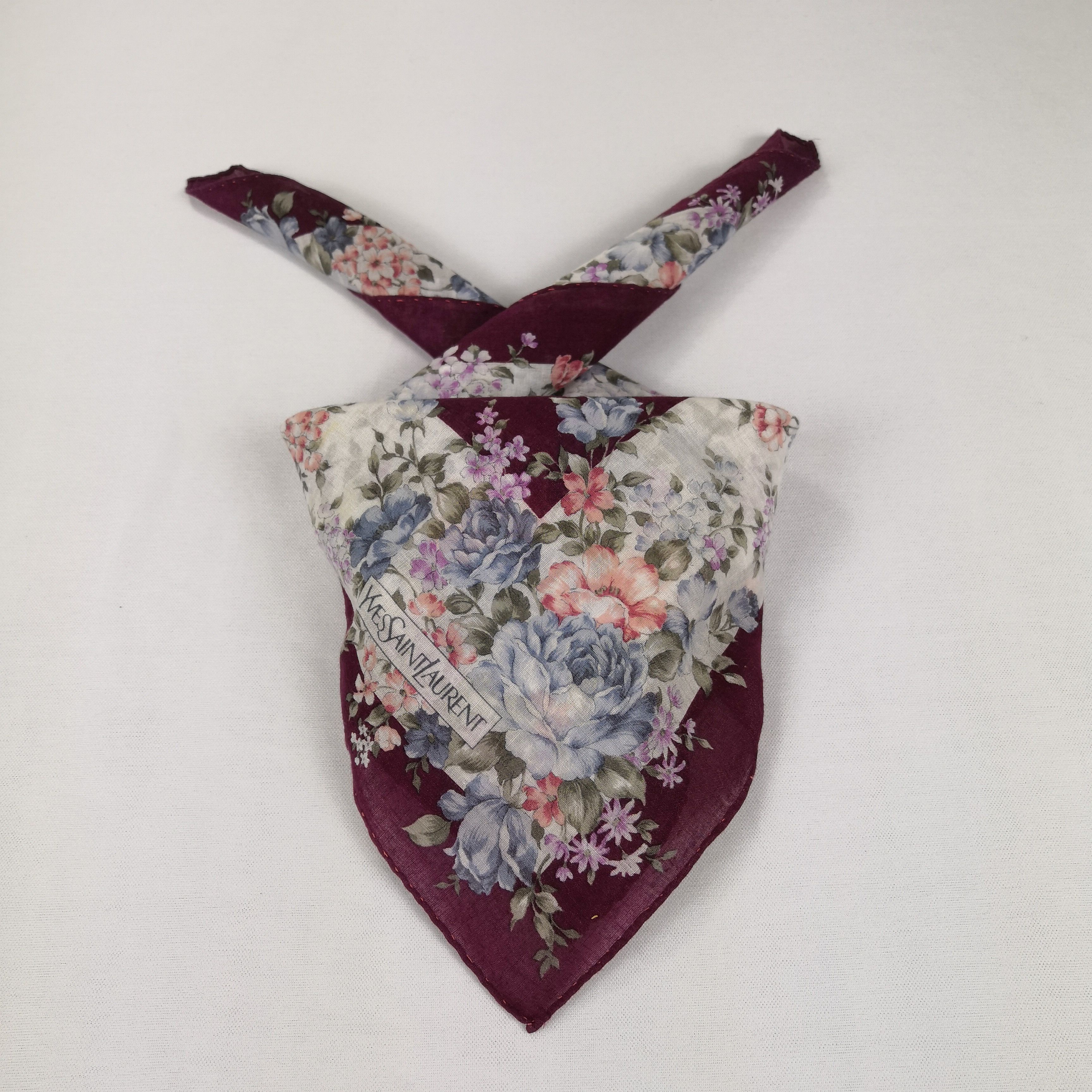 Vintage × Yves Saint Laurent Vintage Yves Saint Laurent Bandana Handkerchief Neckerchief Size ONE SIZE - 1 Thumbnail