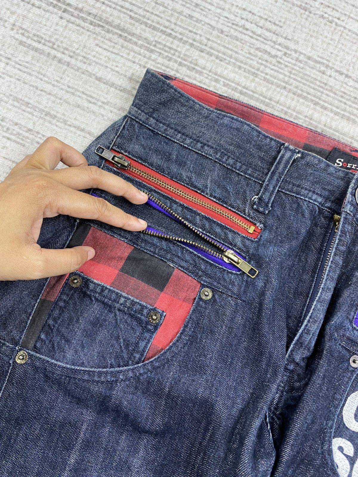 Hysteric Glamour Vintage Sorridere Hysteric Style Punk Design Denim Pants Size US 31 - 14 Thumbnail
