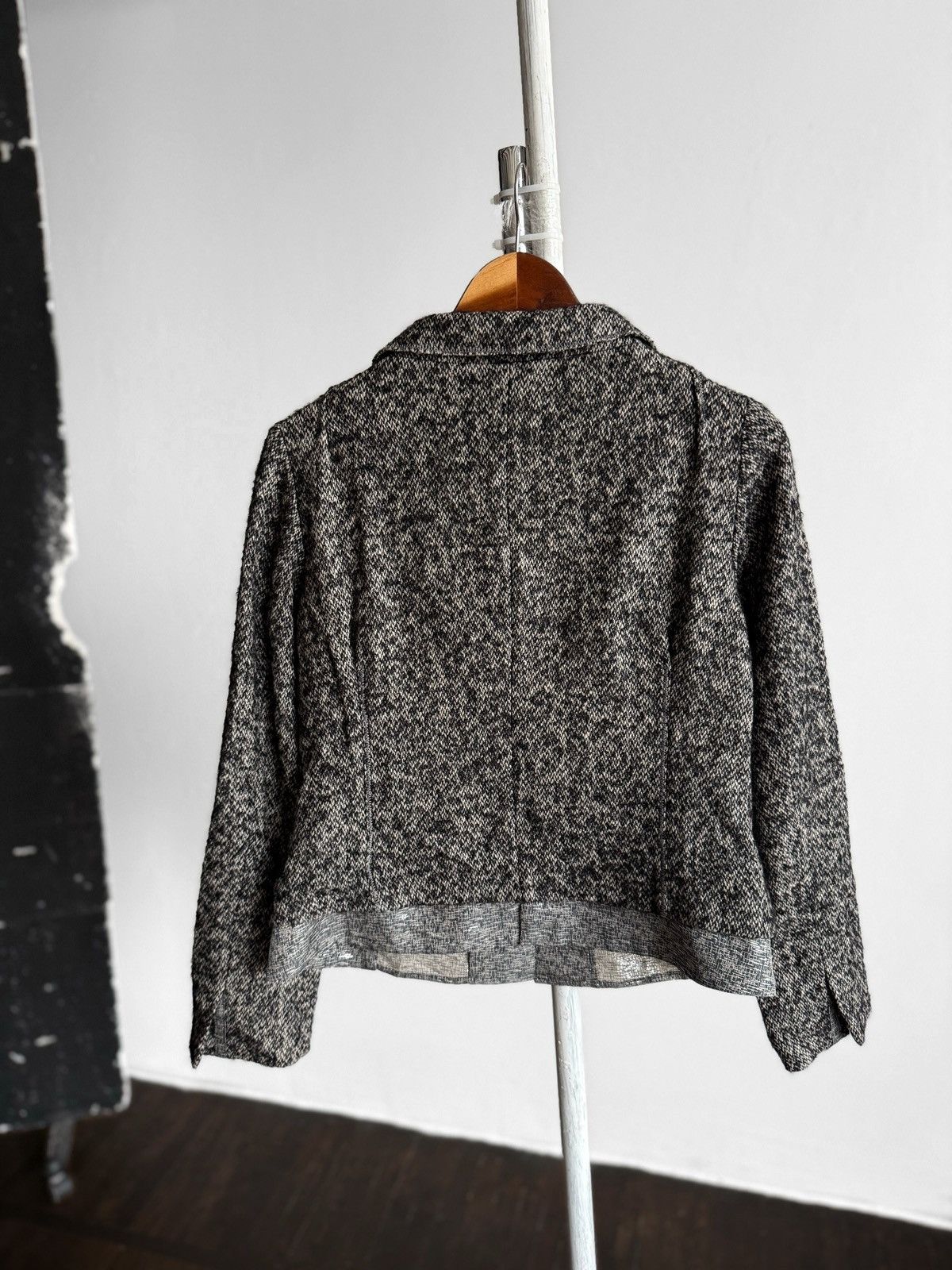 DOROTHEE SCHUMACHER Dorothe Schumacher Tweed Knit Button Front Blazer Jacket Size L / US 10 / IT 46 - 5 Thumbnail