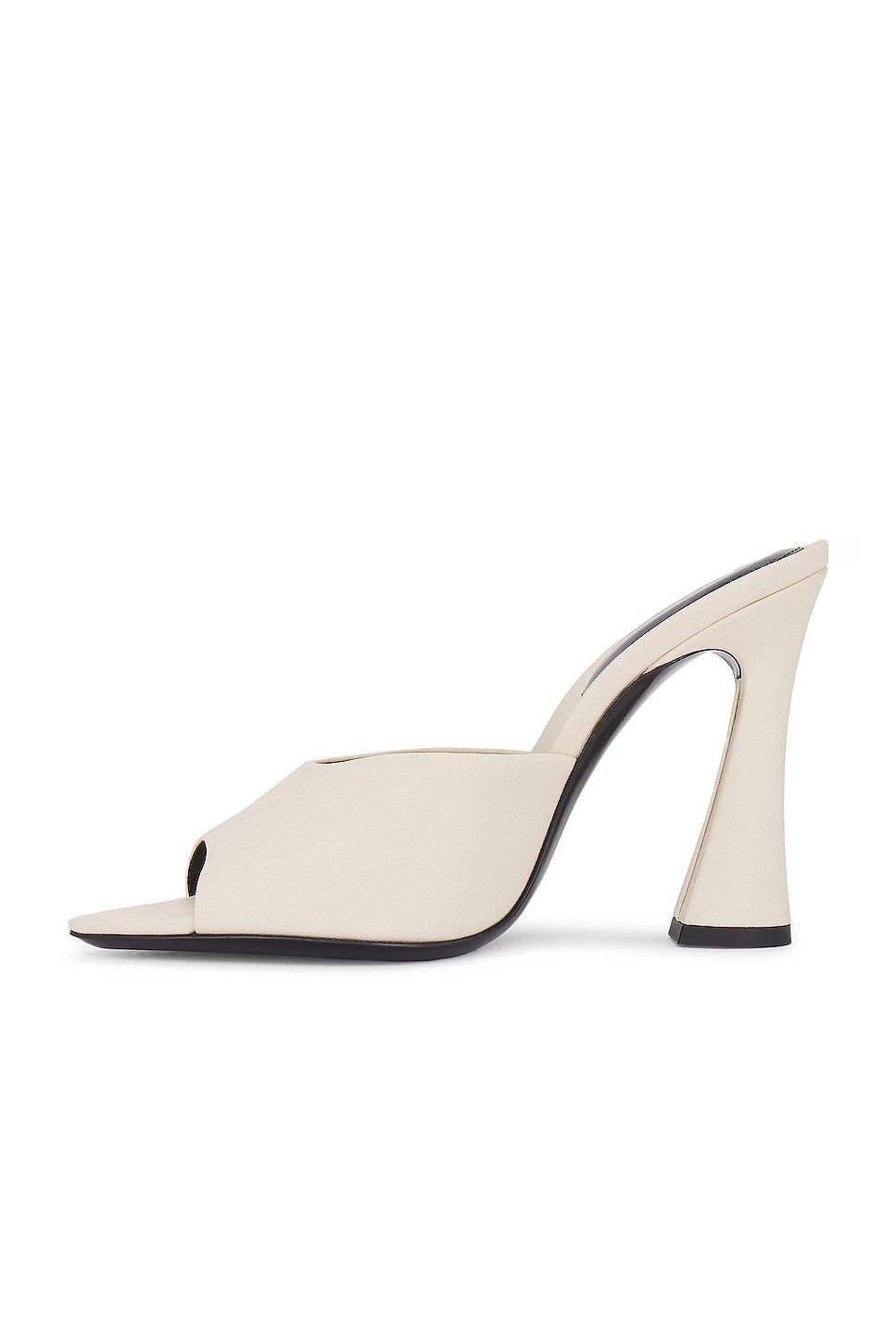Saint Laurent Paris oc11z1125 Suite Mules in Crepe De Chine in White Size US 6 / IT 36 - 5 Thumbnail
