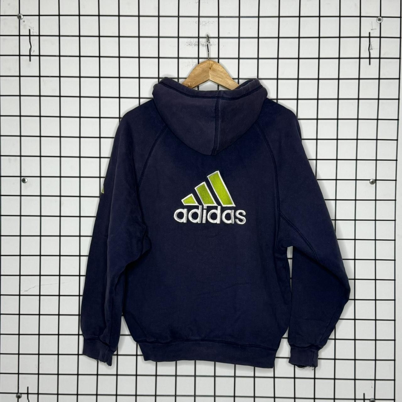 Adidas Adidas Hoodie Vintage Zip Up Sweatshirt Blue Embroidered Size US M / EU 48-50 / 2 - 2 Thumbnail