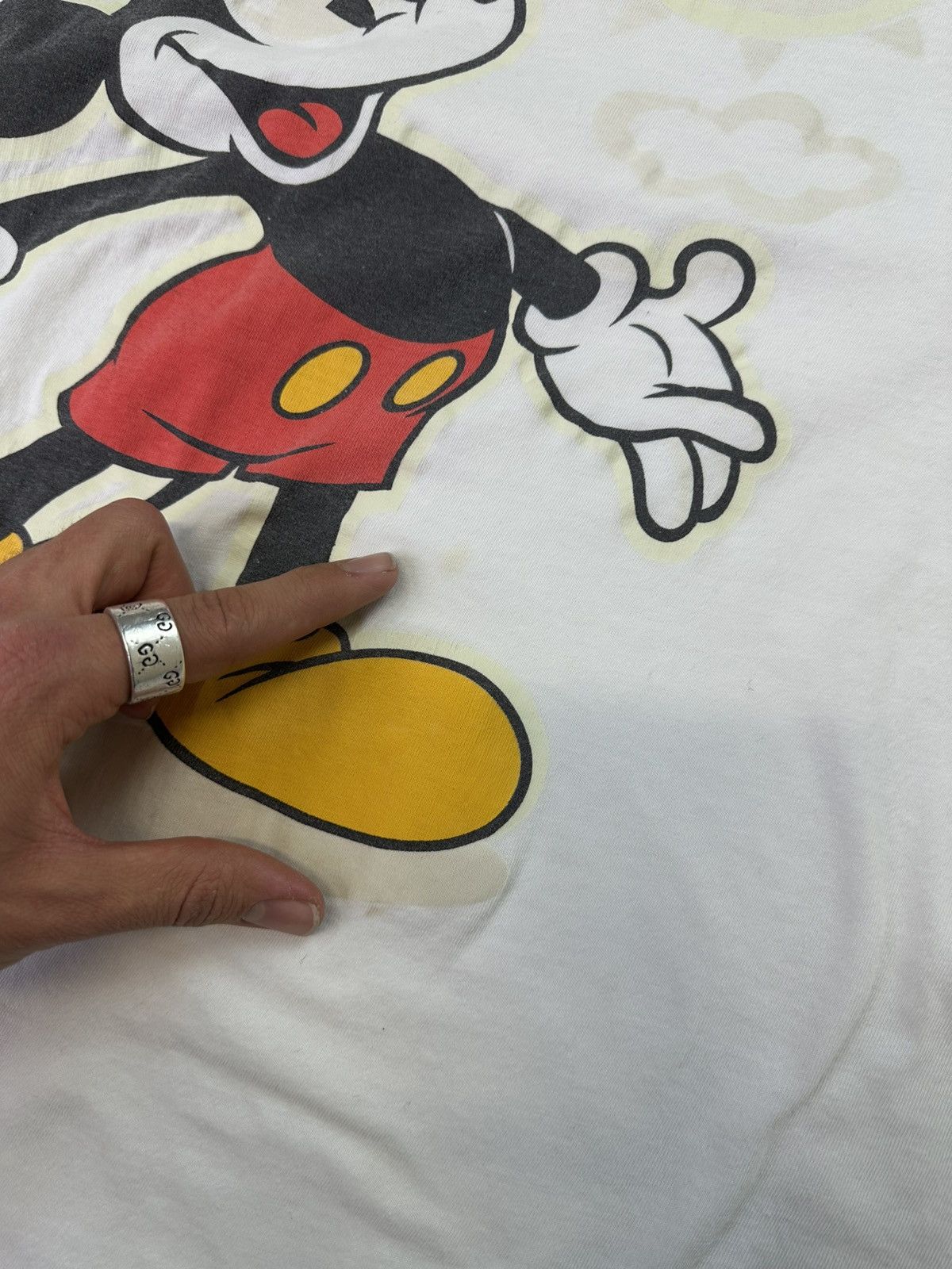 Disney × Vintage 90s Vintage Mickey Mouse Mockneck Longsleeve Large Size US L / EU 52-54 / 3 - 7 Thumbnail