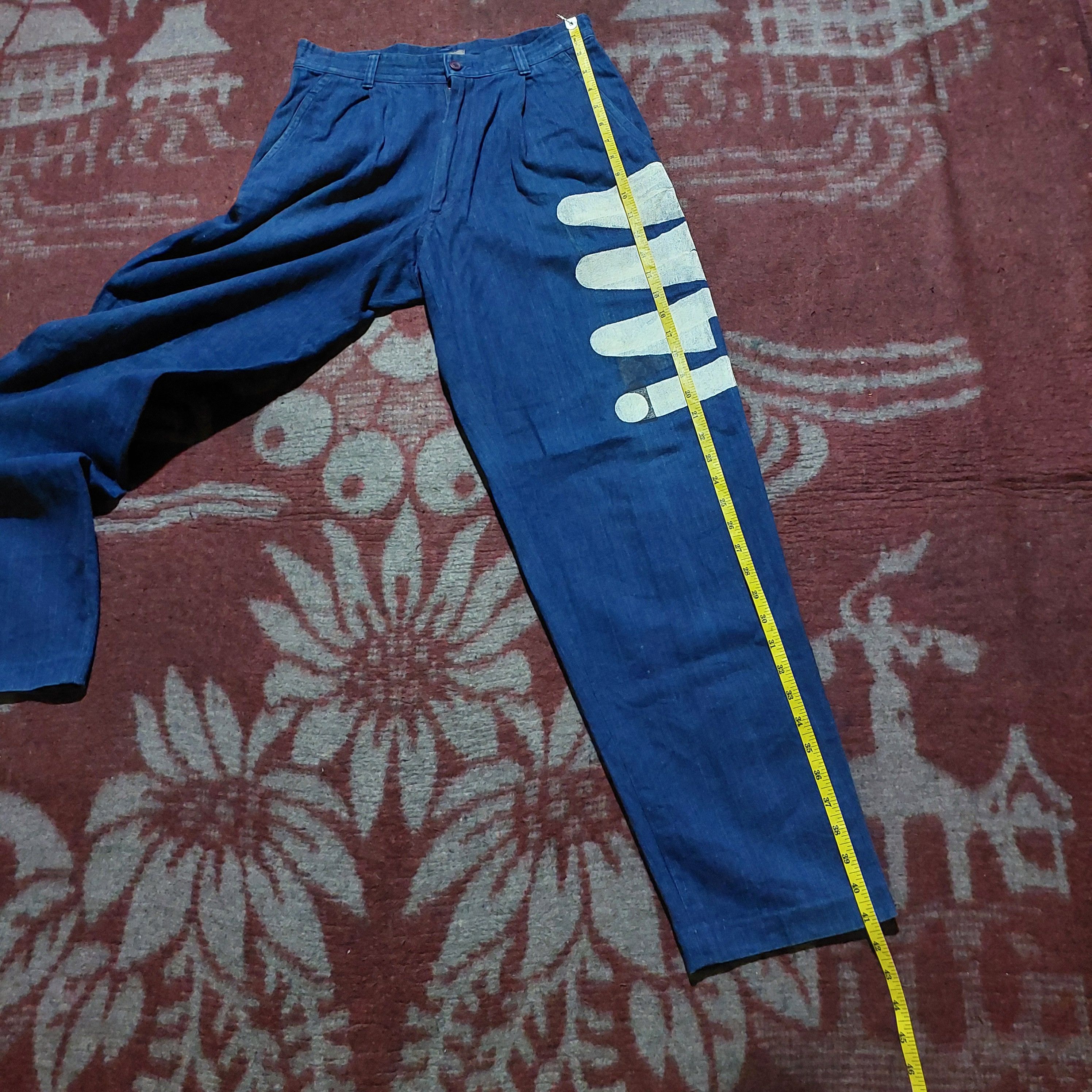 Issey Miyake issey miyake men painting custom made pants Size US 29 - 13 Thumbnail